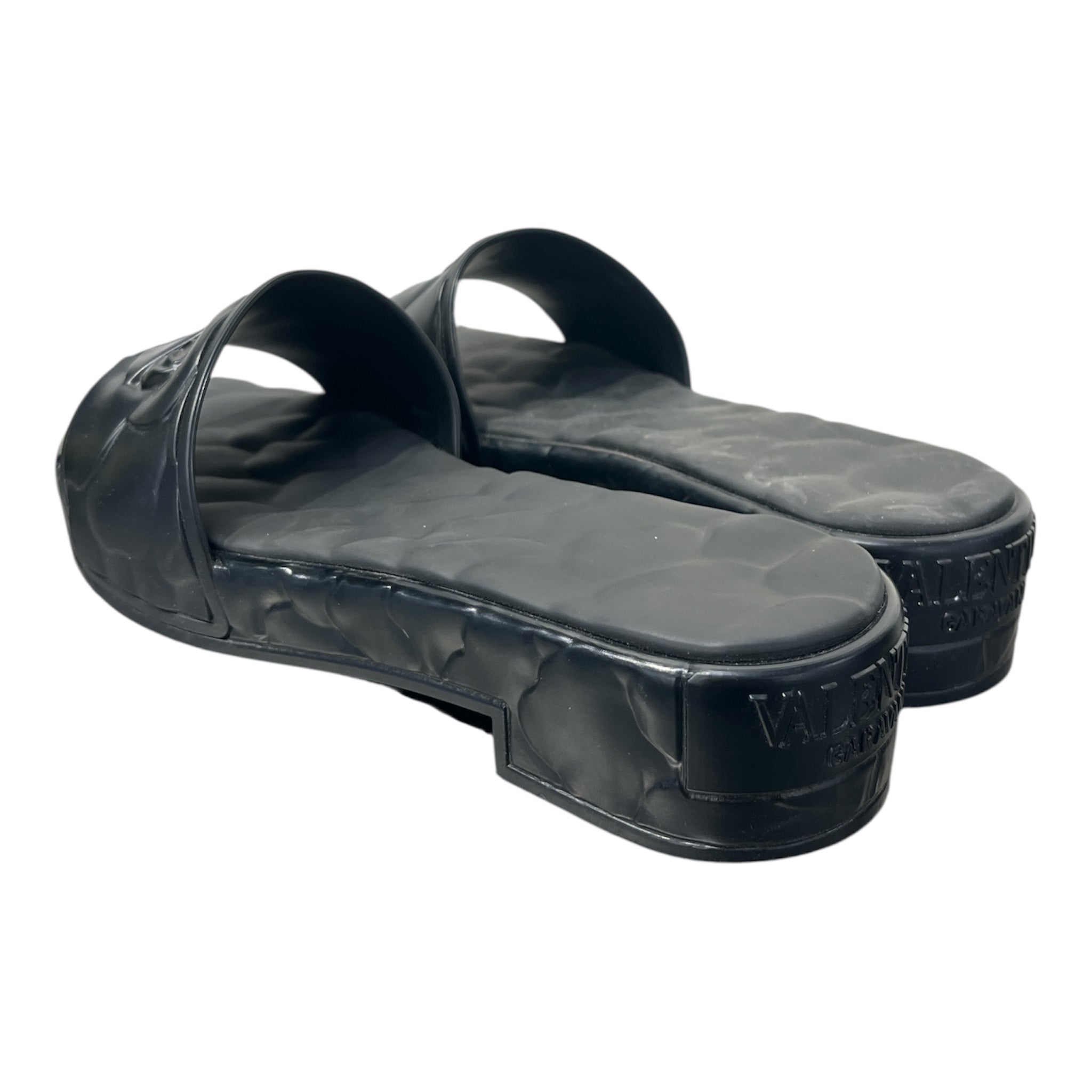 VALENTINO/Sandals/EU 38/Leather/BLK/ view 2