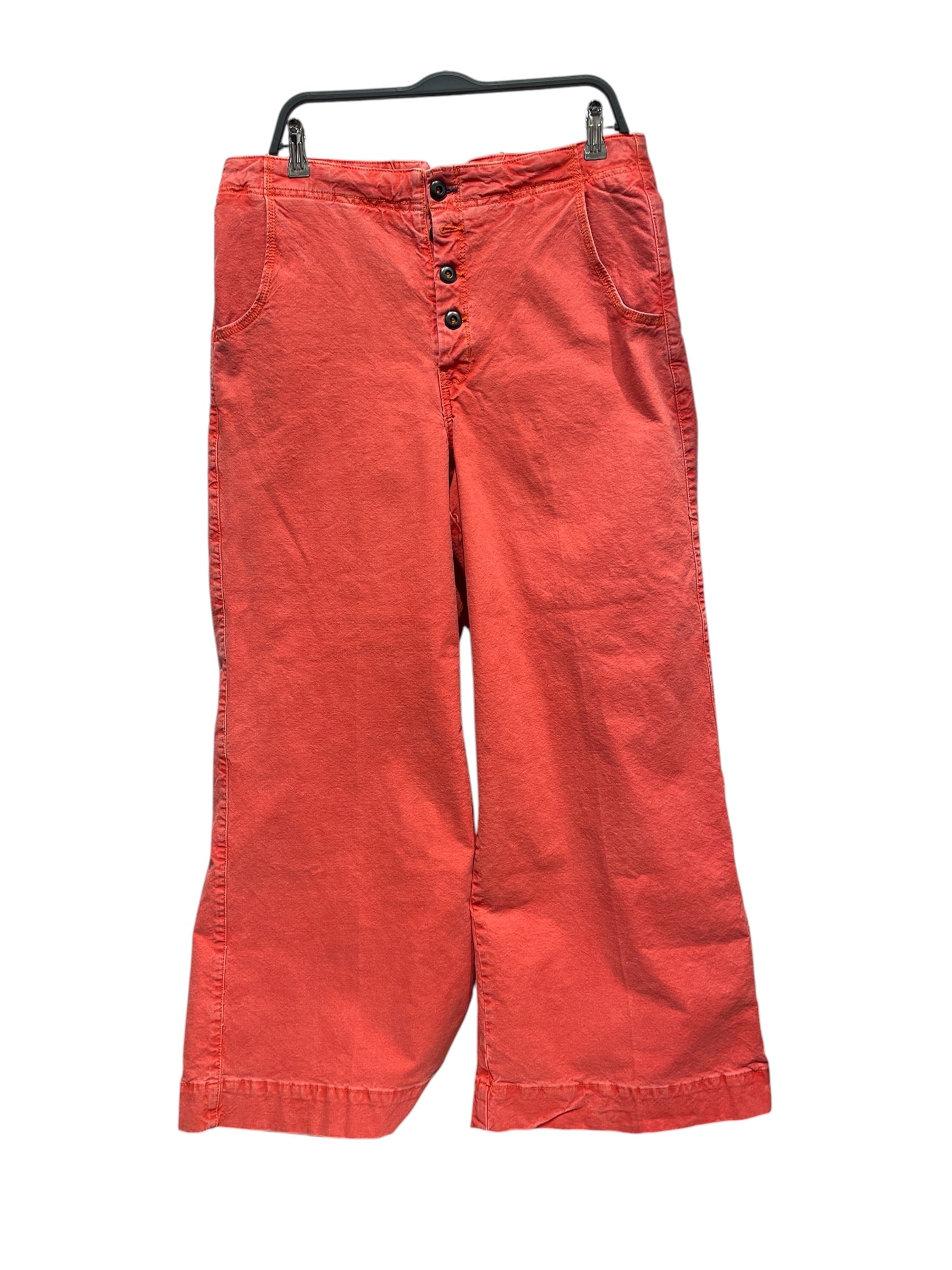 PILCRO/Wide Leg Pants/32/Denim/RED/BUTTON FLY view 1