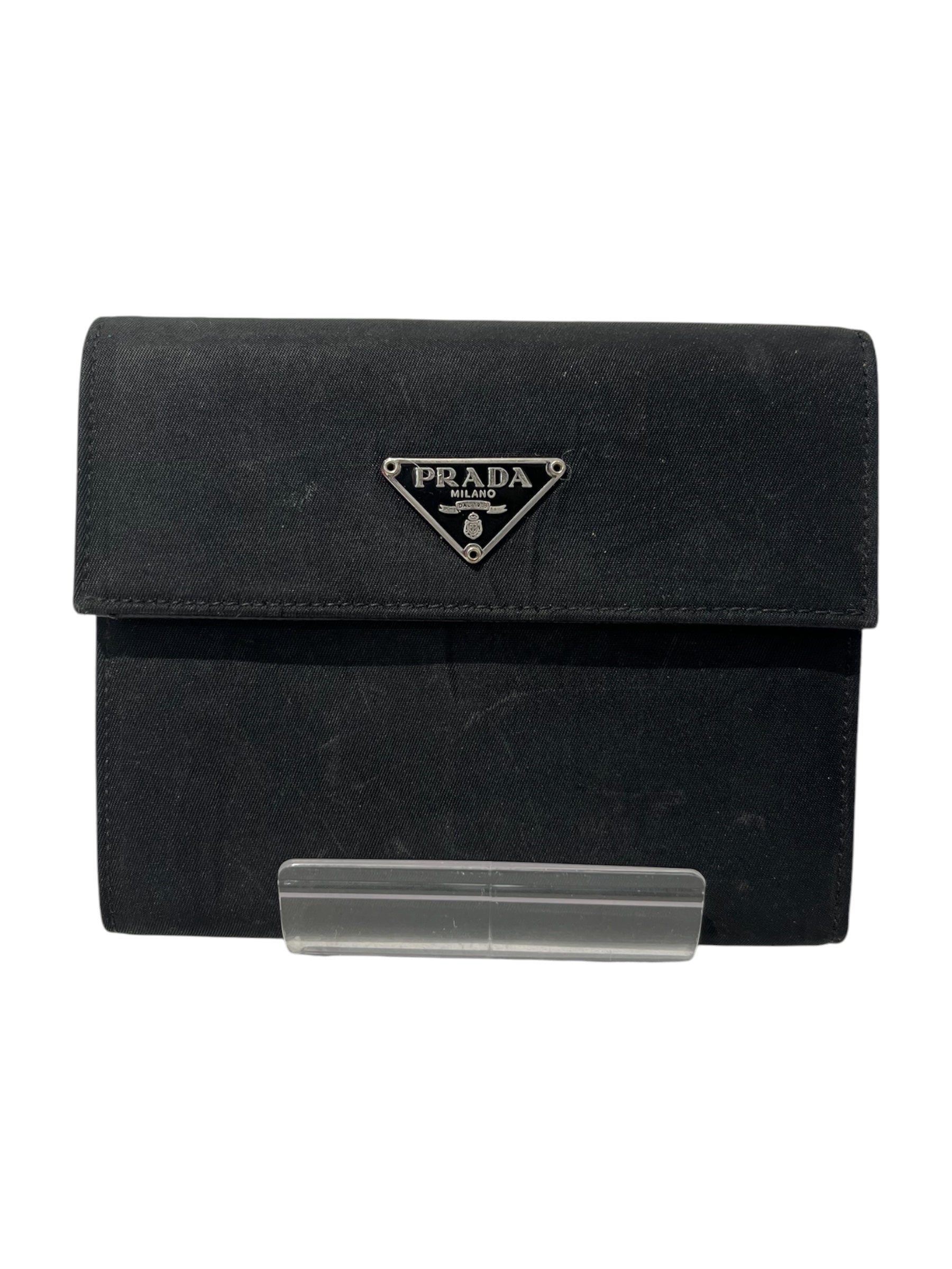 PRADA/Wallet/Nylon/BLK/L's/TESSUTO AND SAFFIANO view 1