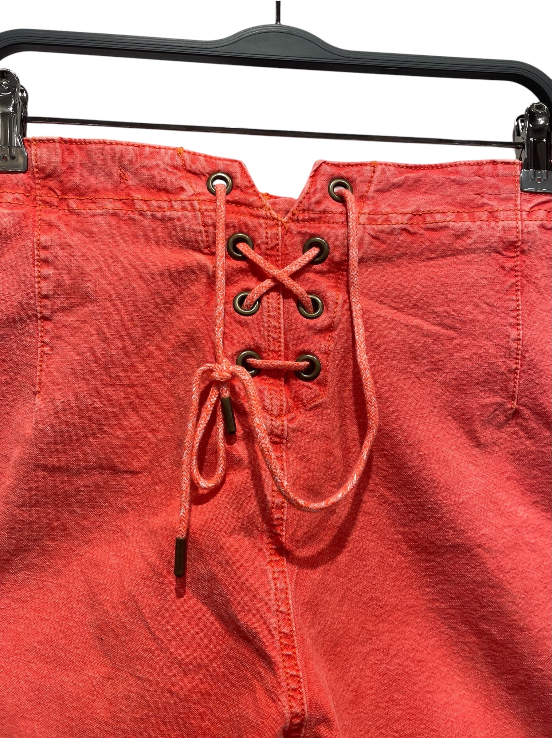 PILCRO/Wide Leg Pants/32/Denim/RED/BUTTON FLY view 3