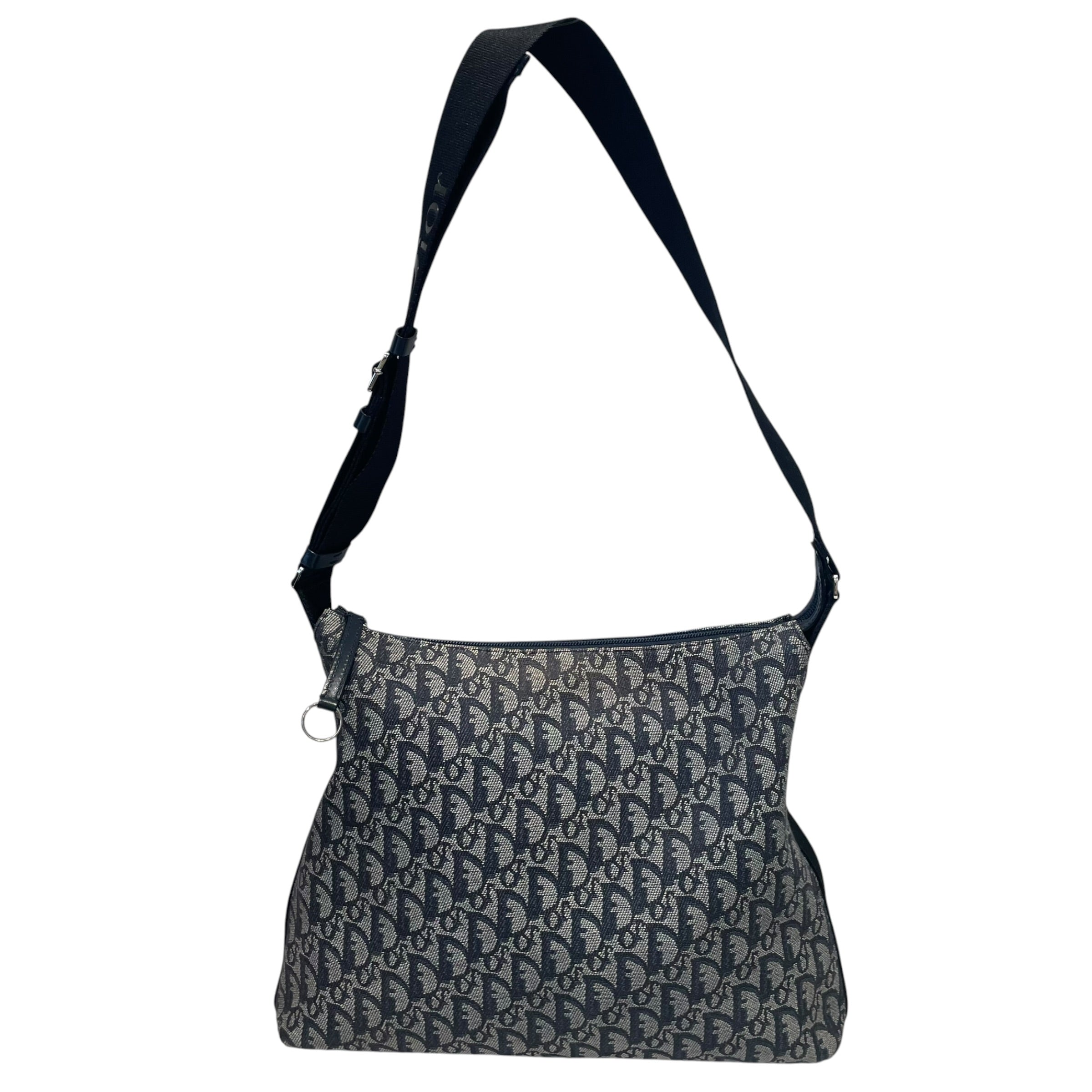 Christian Dior/Tote Bag/NVY/TRotter Monogram Oblique view 1