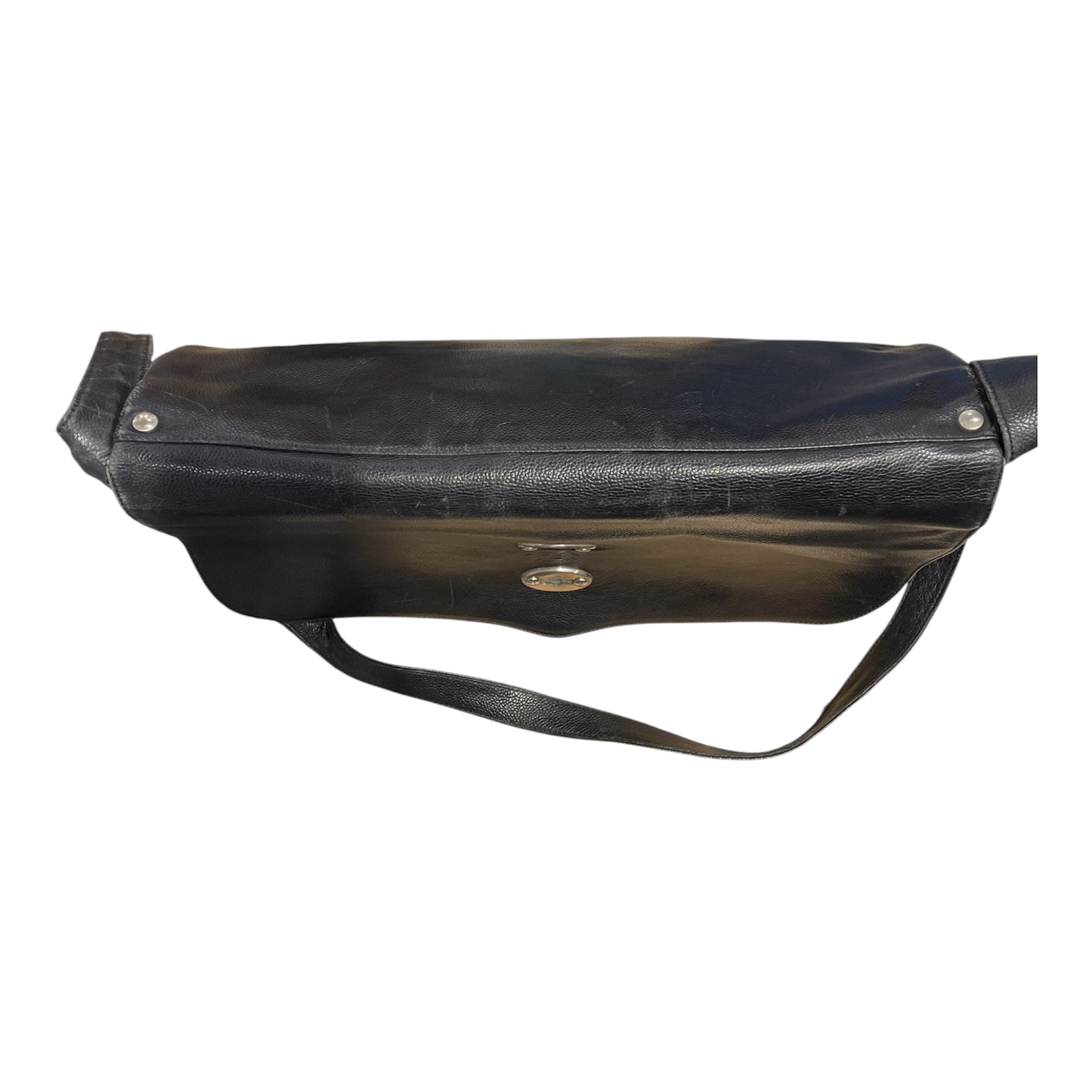 FENDI/Hand Bag/Leather/BLK/ZANELLATO POSTINA MESSENGER BA view 6