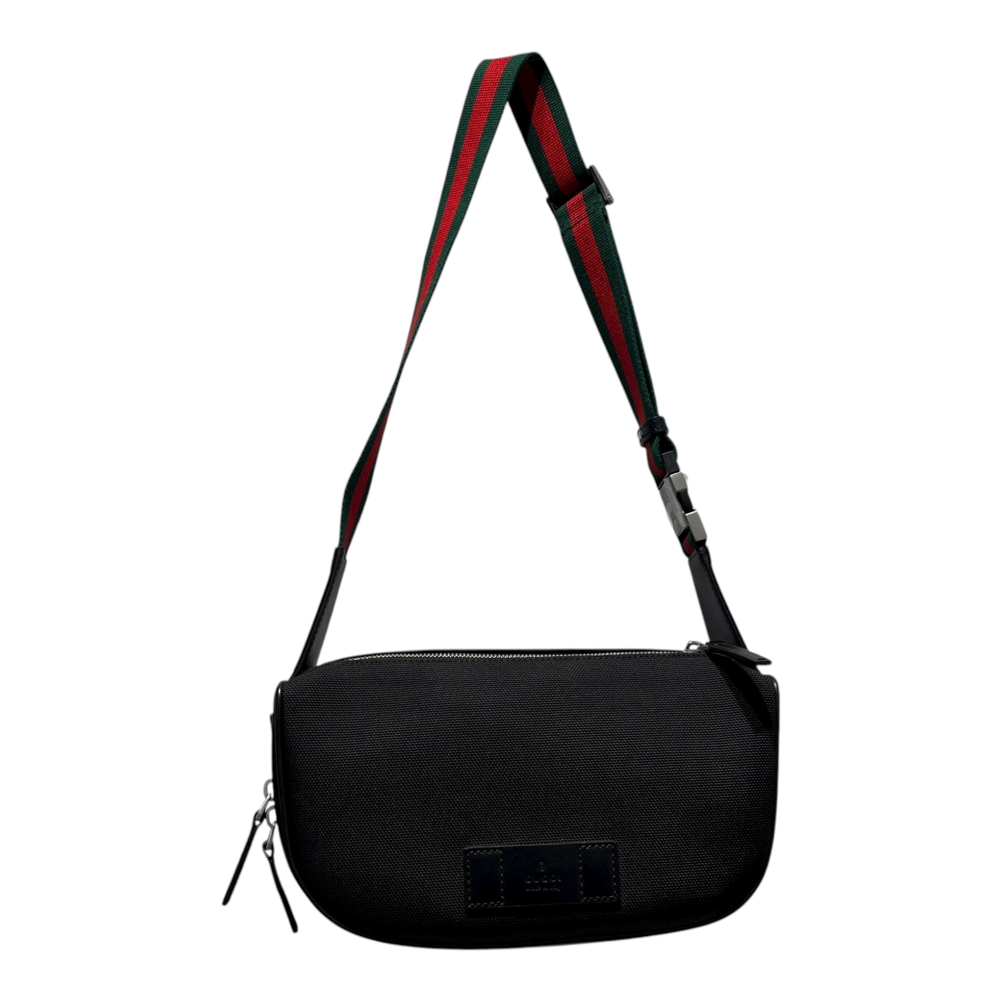 GUCCI/Cross Body Bag/BLK/TECHNO CANVAS BUM BAG view 1