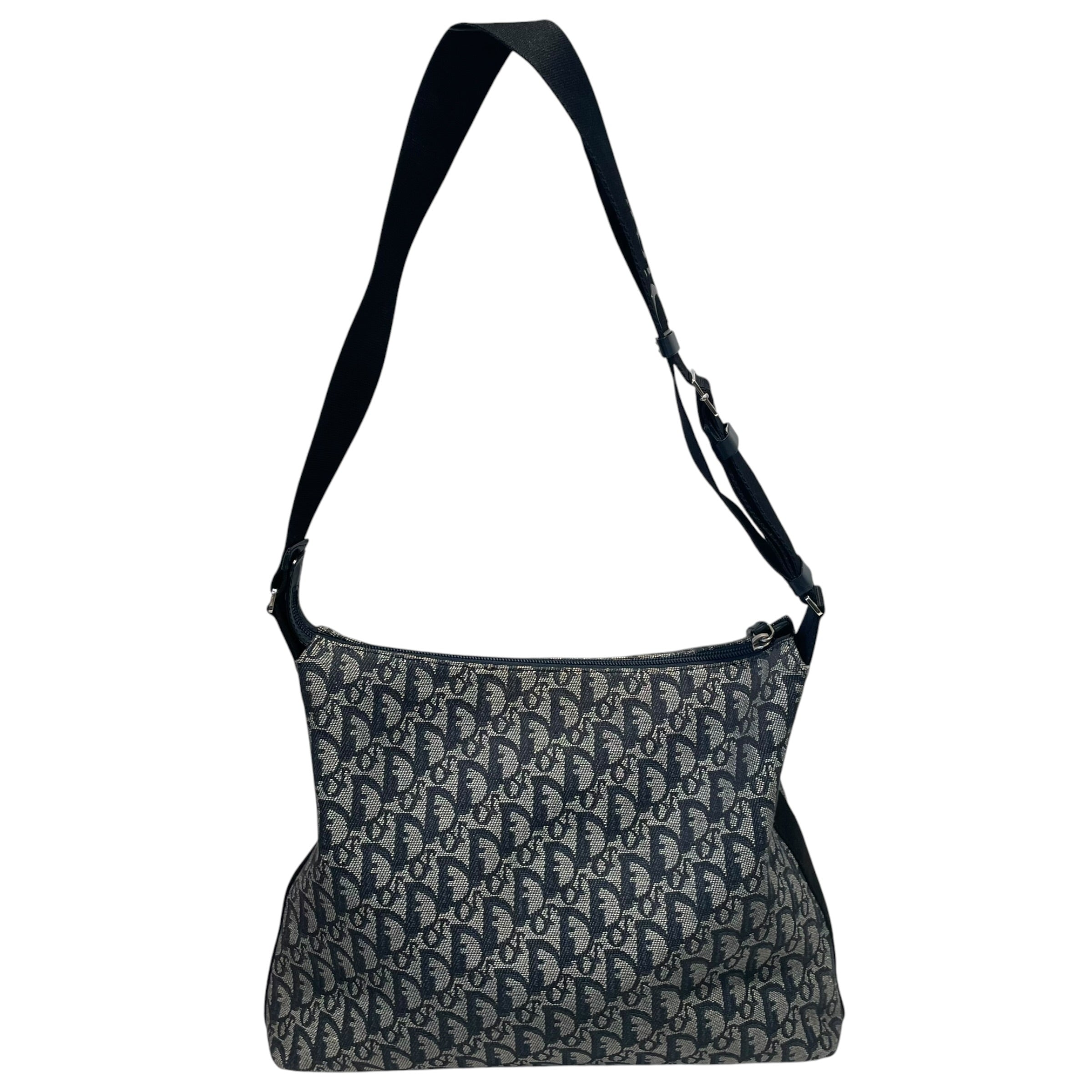 Christian Dior/Tote Bag/NVY/TRotter Monogram Oblique view 2