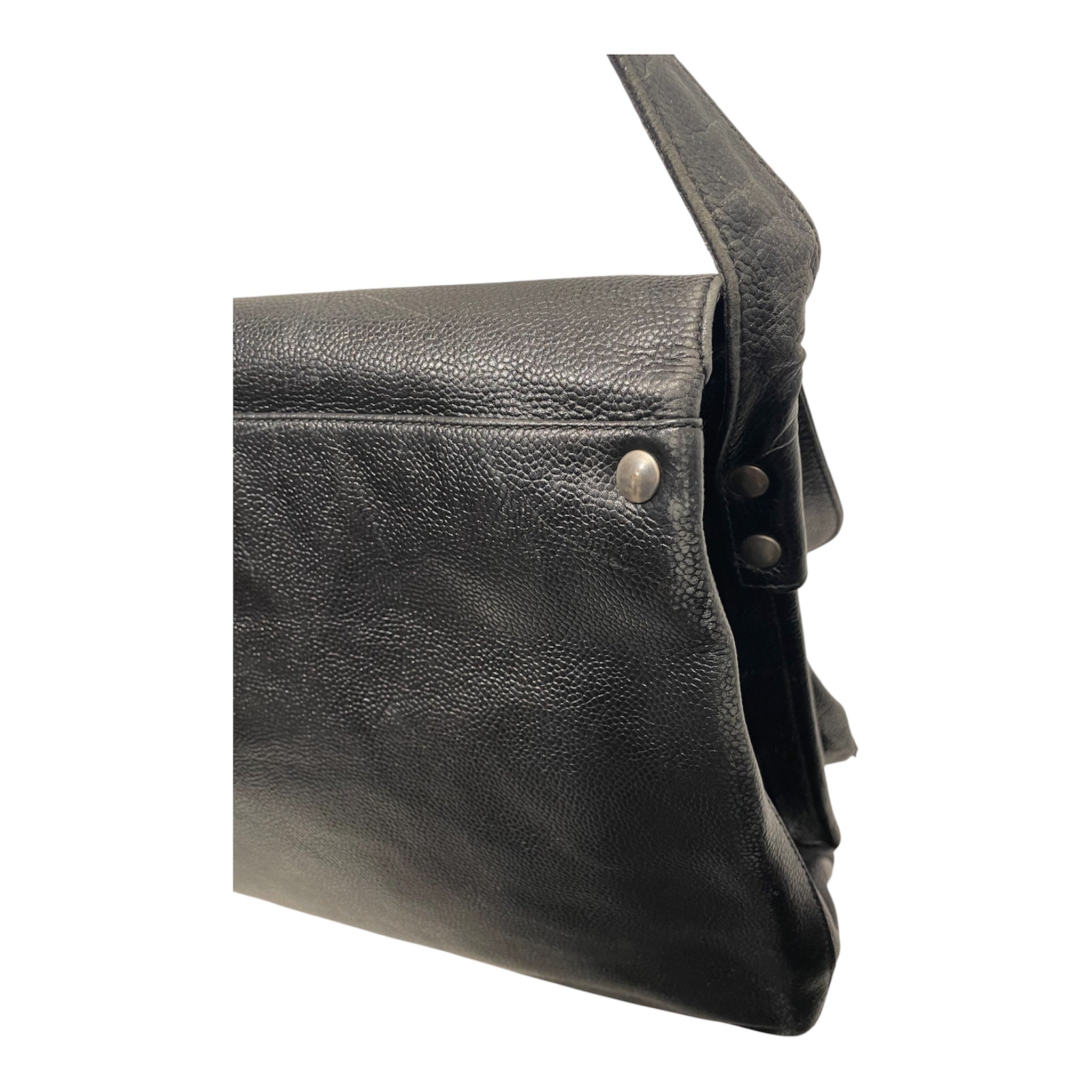 FENDI/Hand Bag/Leather/BLK/ZANELLATO POSTINA MESSENGER BA view 7