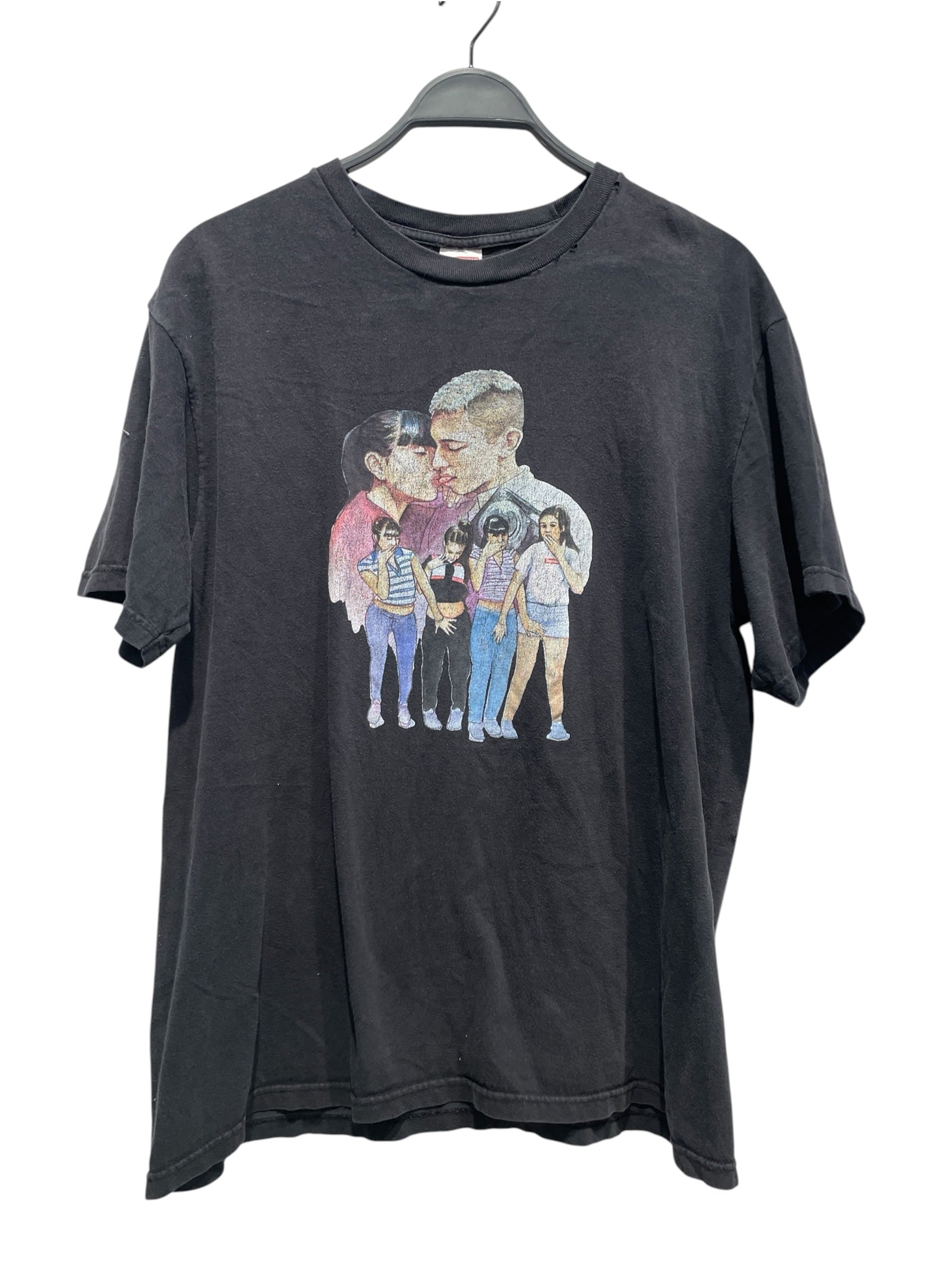 Supreme/T-Shirt/L/Cotton/BLK/FW17 Kiss view 1