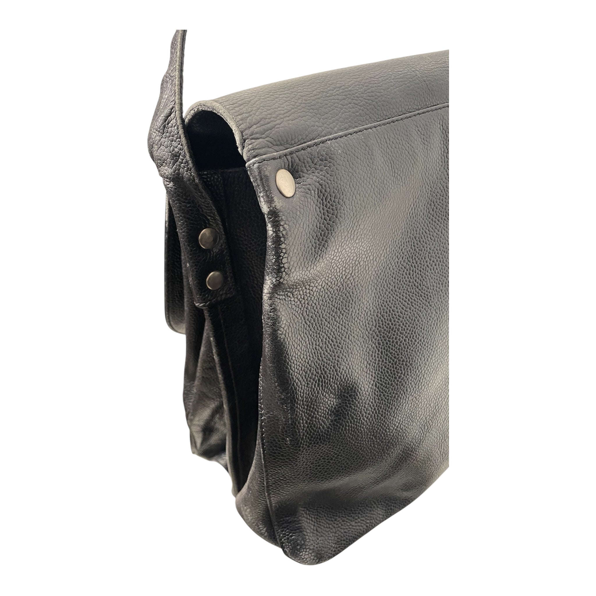 FENDI/Hand Bag/Leather/BLK/ZANELLATO POSTINA MESSENGER BA view 8