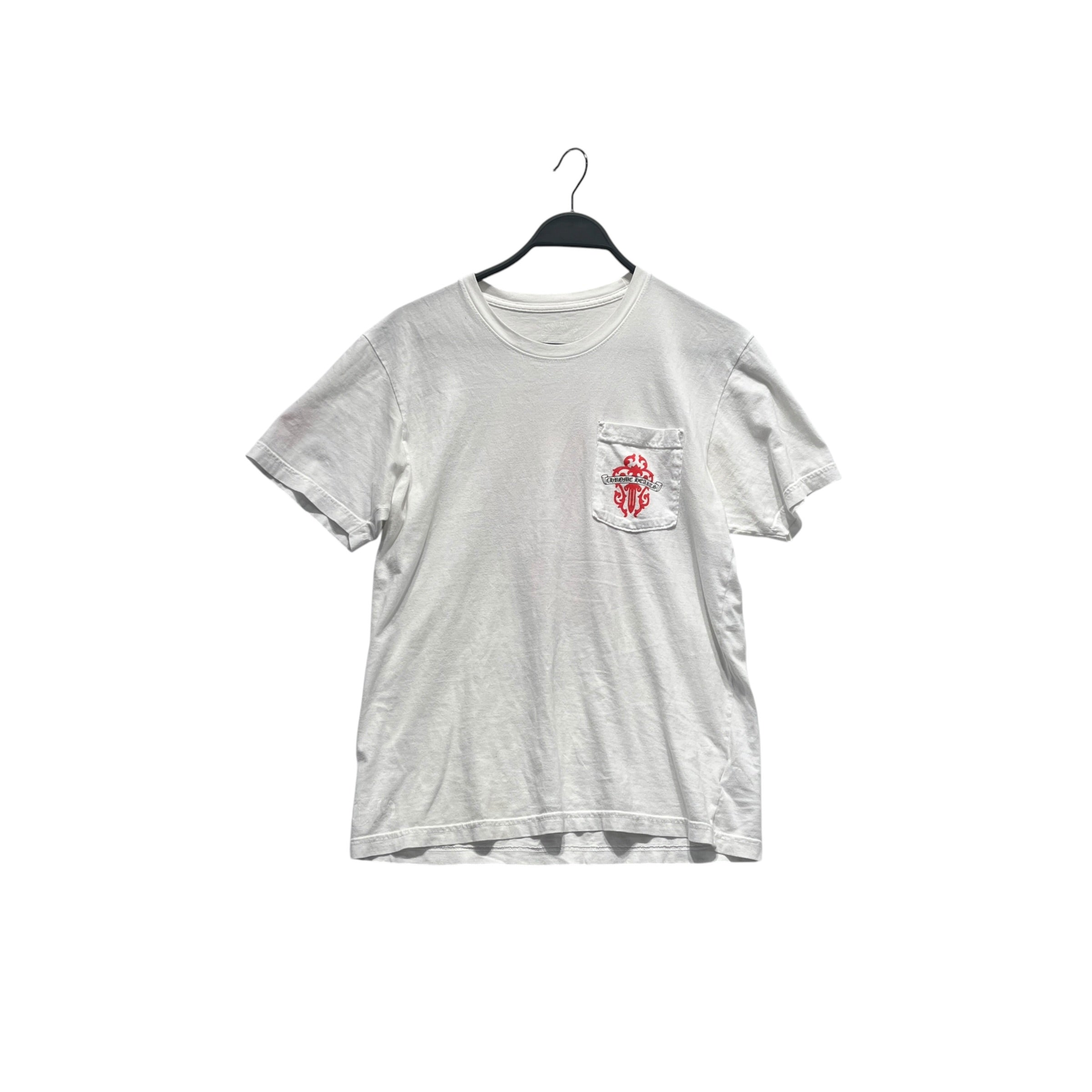 CHROME HEARTS/T-Shirt/M/Cotton/WHT/RED DAGGER view 1