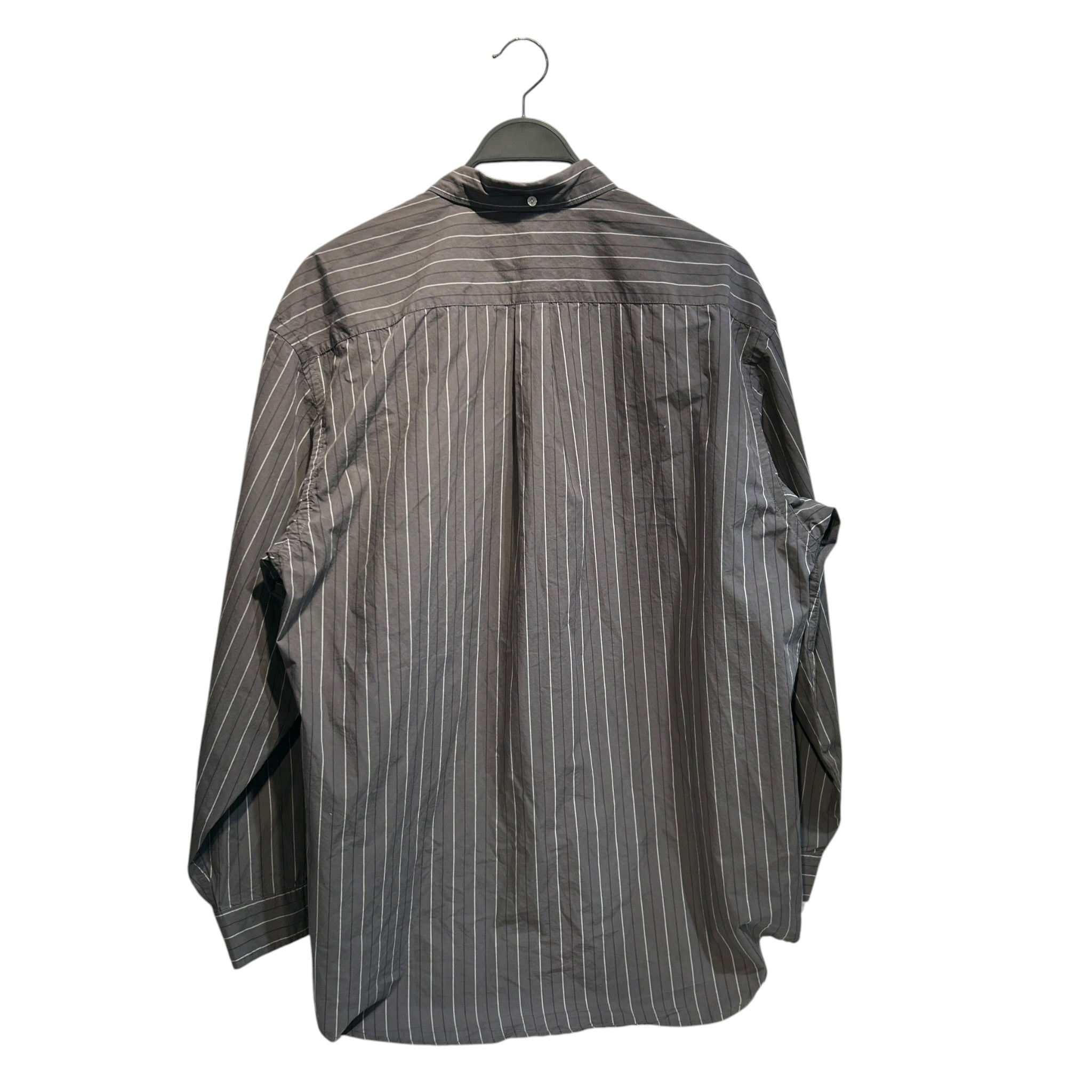 Supreme/LS Shirt/L/Cotton/GRY/Stripe/Pinstripe Overside Button up view 2
