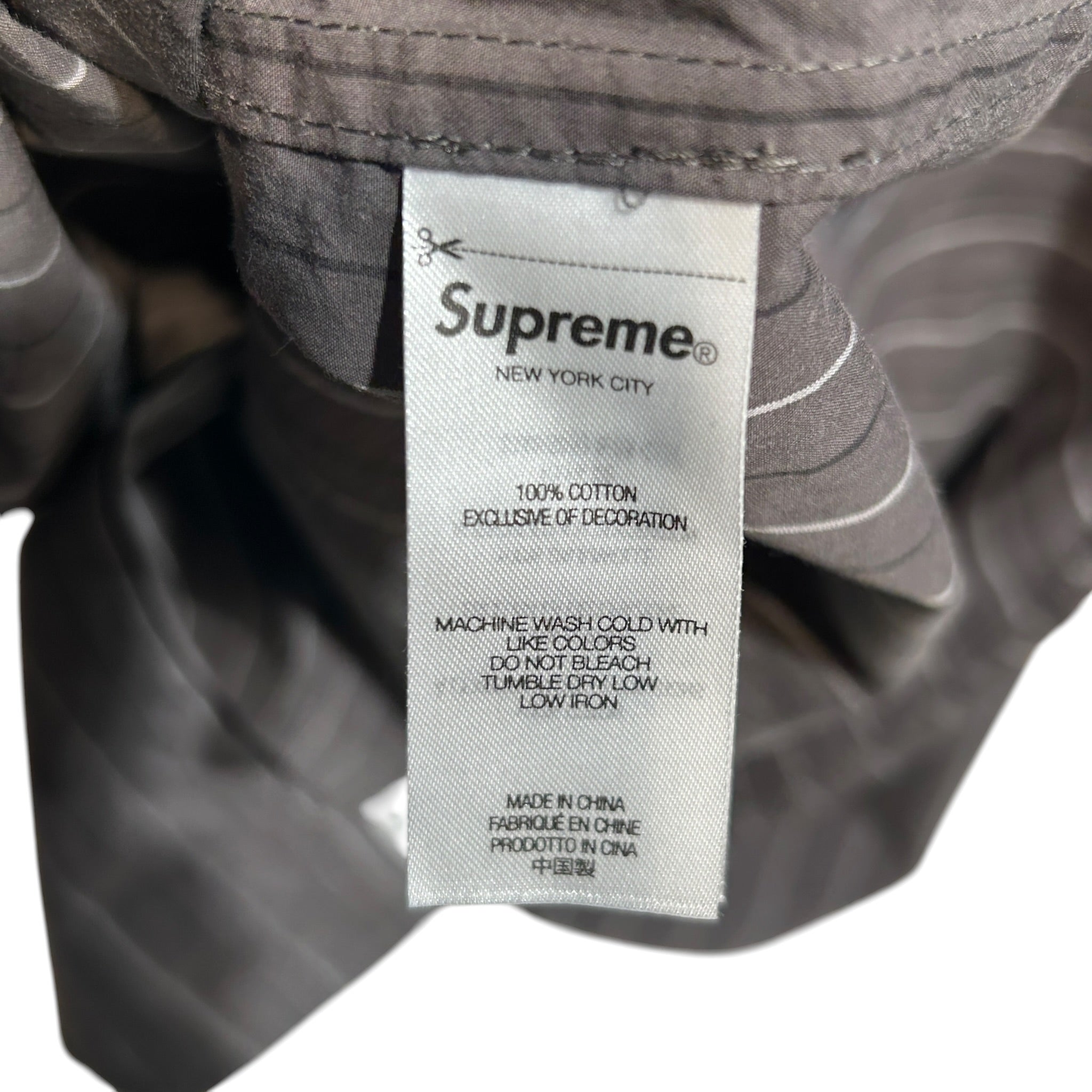 Supreme/LS Shirt/L/Cotton/GRY/Stripe/Pinstripe Overside Button up view 4