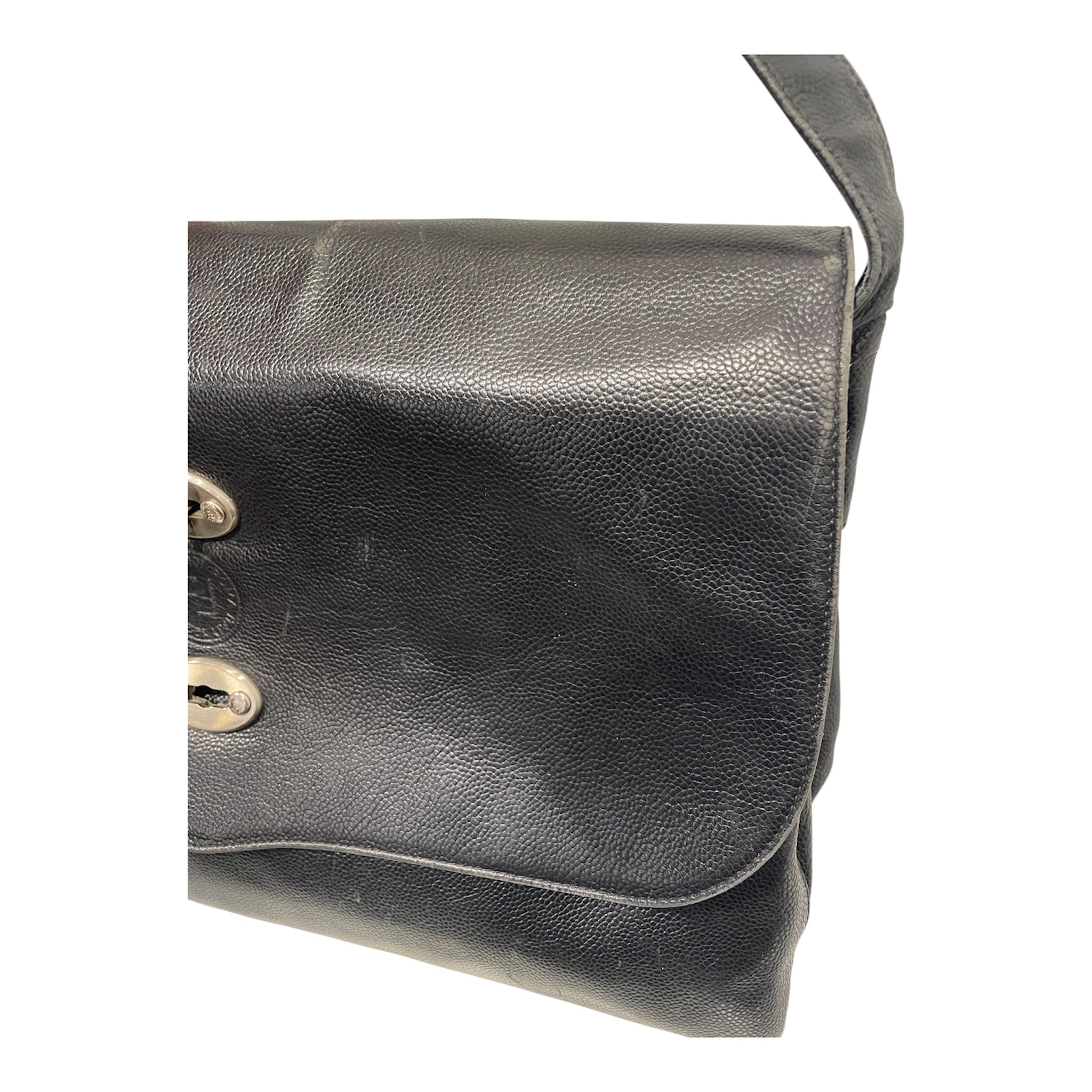 FENDI/Hand Bag/Leather/BLK/ZANELLATO POSTINA MESSENGER BA view 10