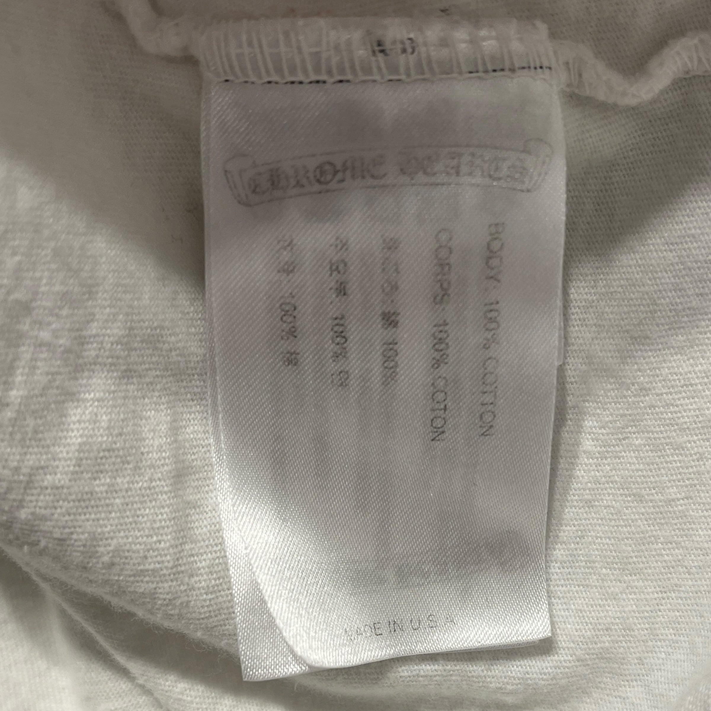 CHROME HEARTS/T-Shirt/M/Cotton/WHT/RED DAGGER view 4