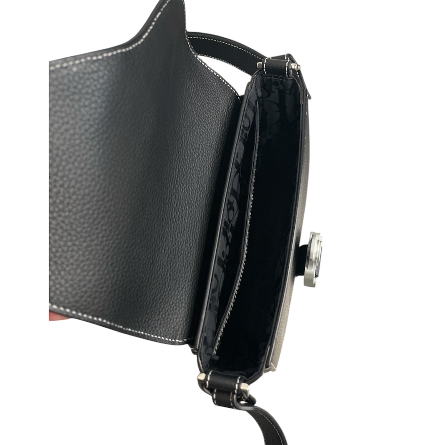 Christian Dior/Cross Body Bag/FREE/Leather/BLK/ view 4