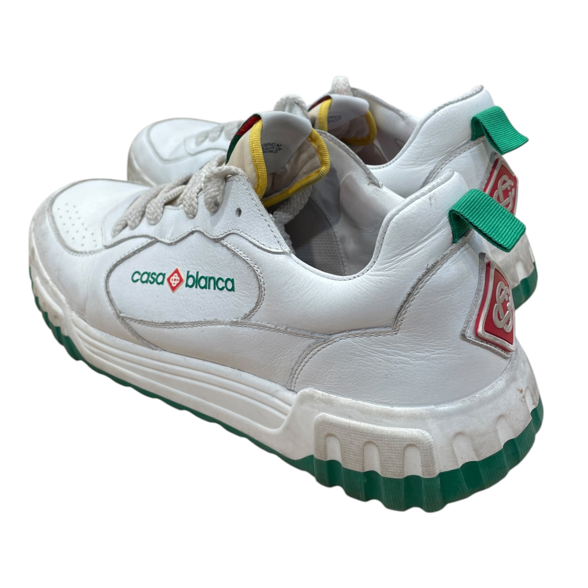 CASABLANCA/Low-Sneakers/US 12.5/Leather/WHT/ view 2