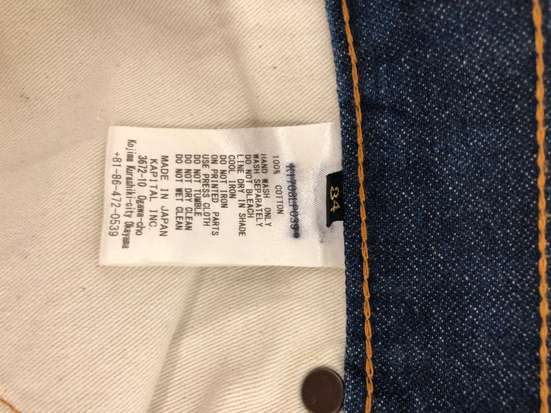 KAPITAL/Bootcut Pants/34/Denim/IDG/wide flare