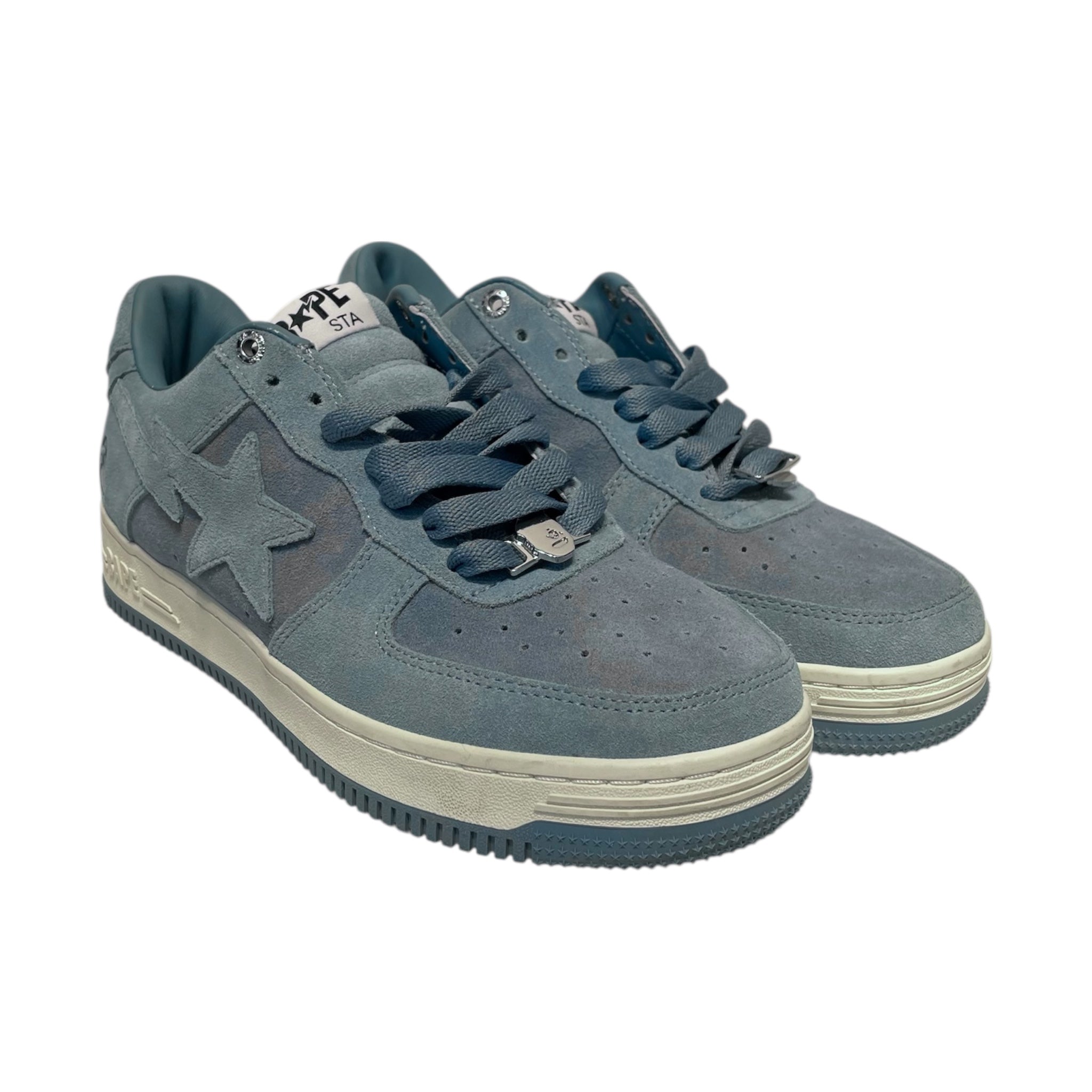 BAPE STA!/Low-Sneakers/US 8/Suede/BLU/U-Tip/M2 SUEDE BLUE view 1