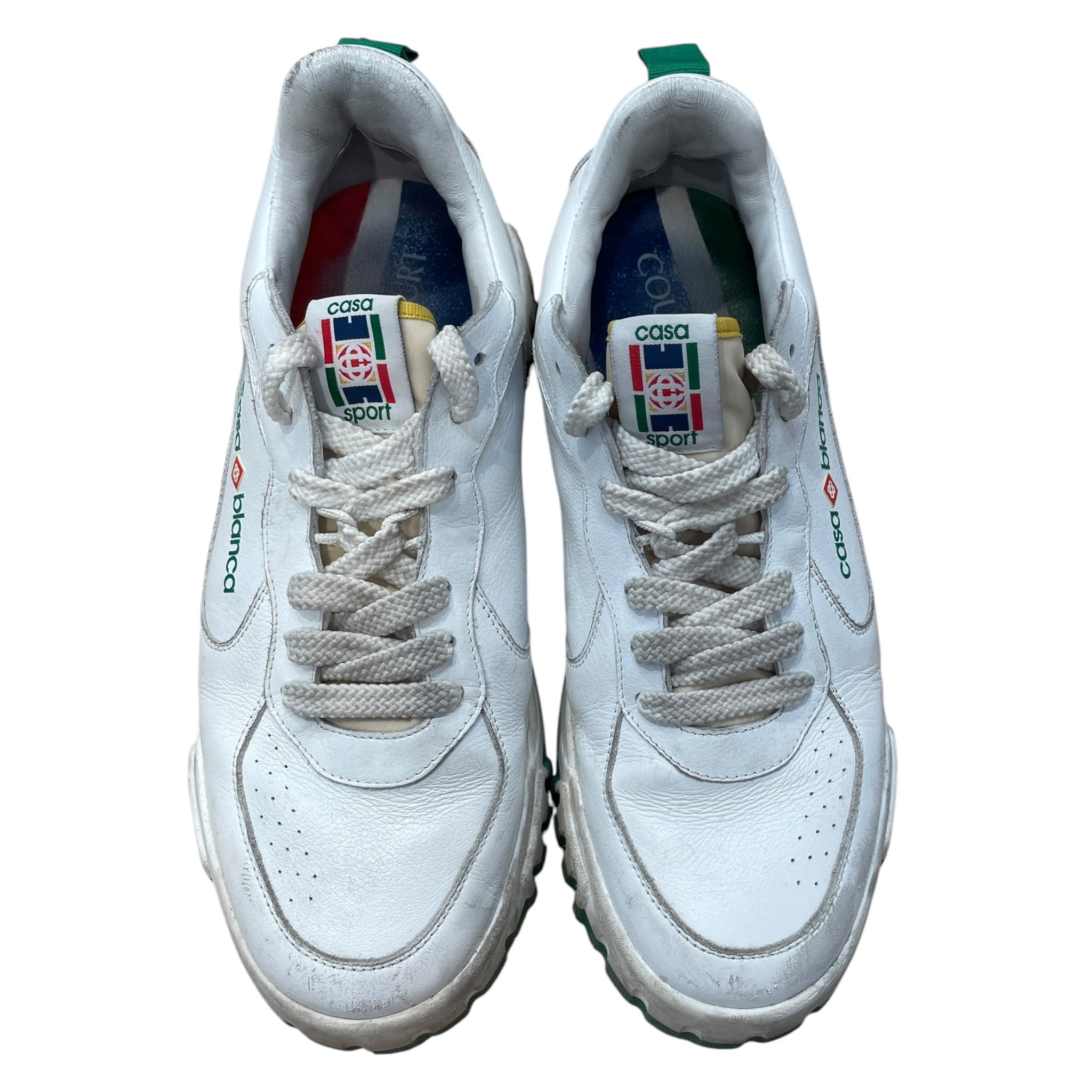 CASABLANCA/Low-Sneakers/US 12.5/Leather/WHT/ view 4
