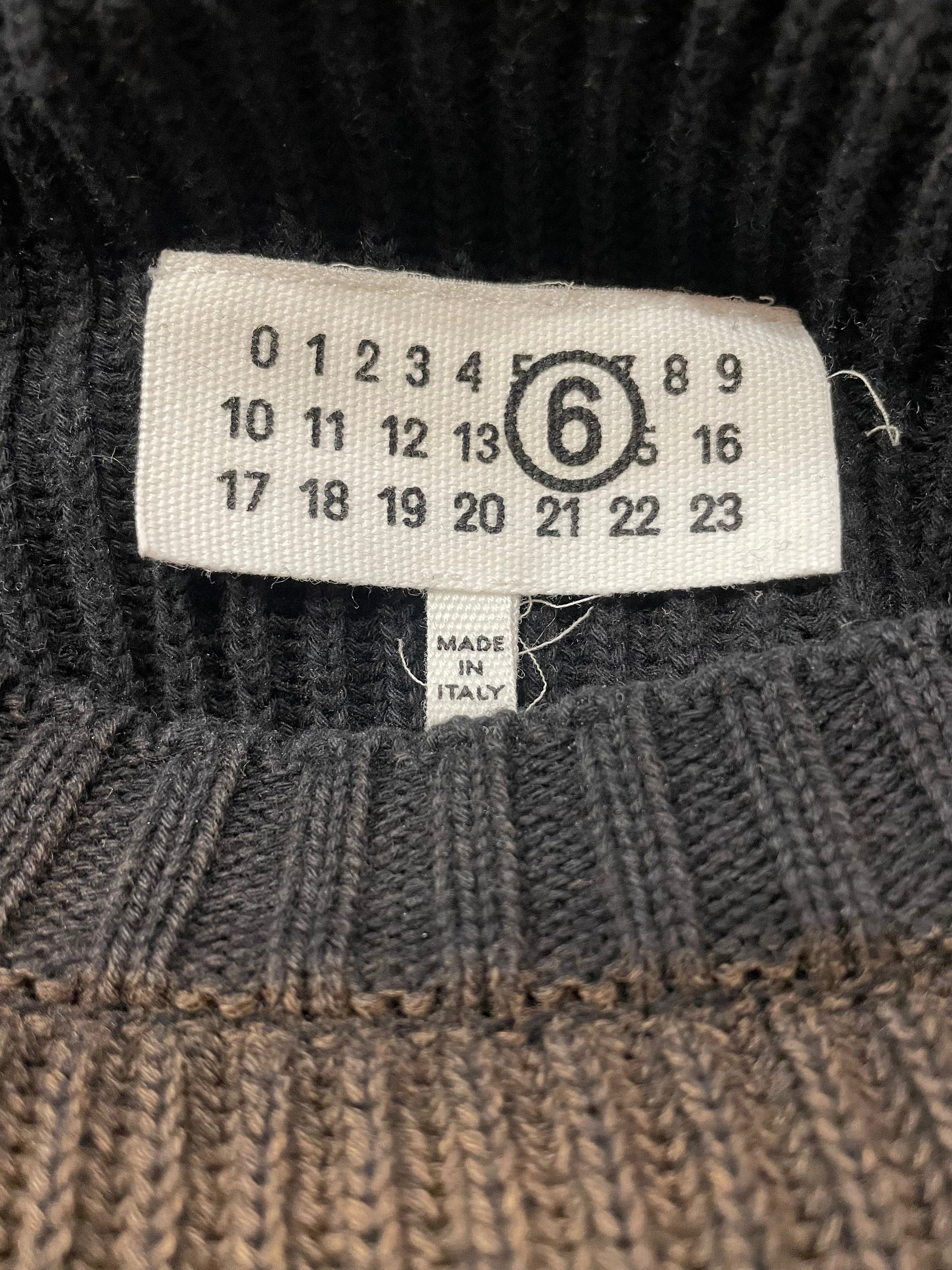MM6/Sweater/XL/Cotton/BLK/"M" logo view 3