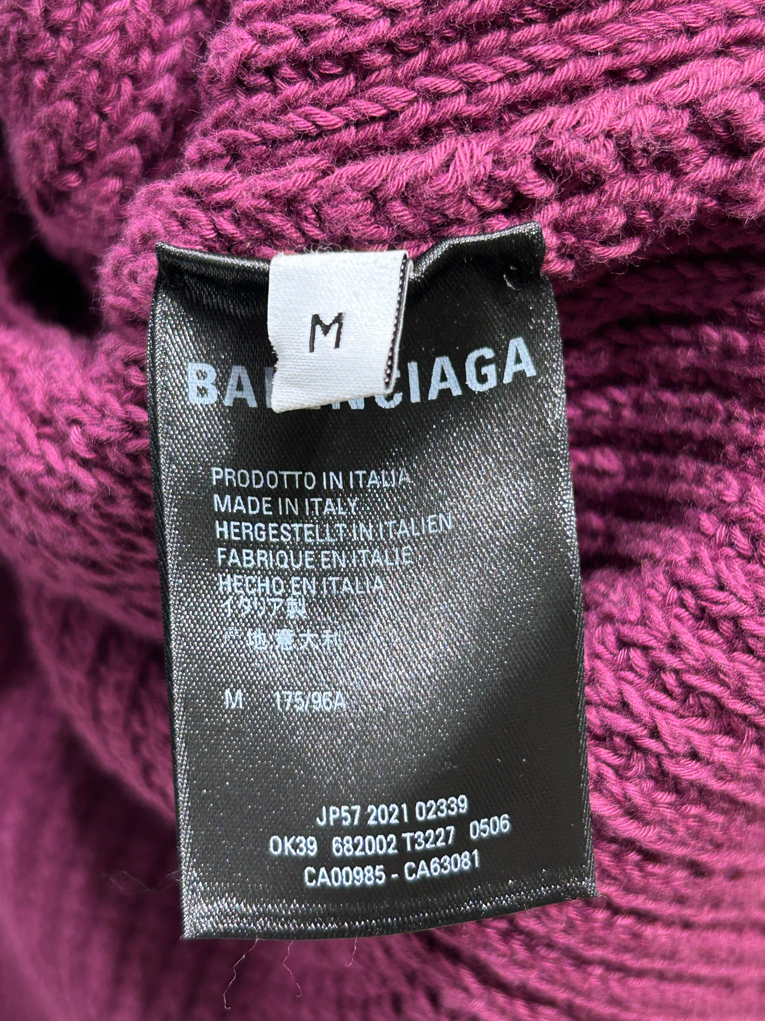 BALENCIAGA/Heavy Sweater/S/Cotton/PPL/Oversize/ view 4