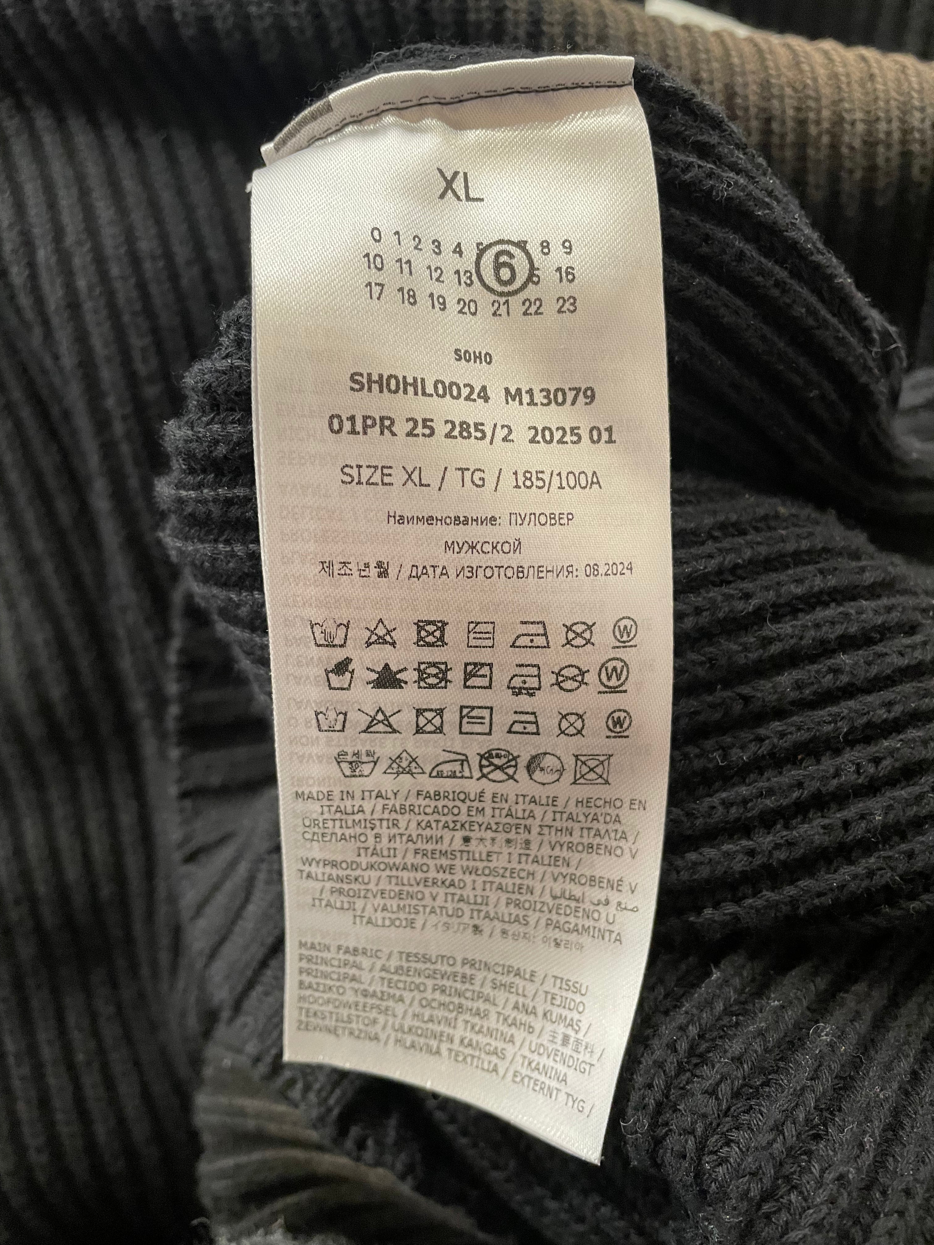 MM6/Sweater/XL/Cotton/BLK/"M" logo view 4