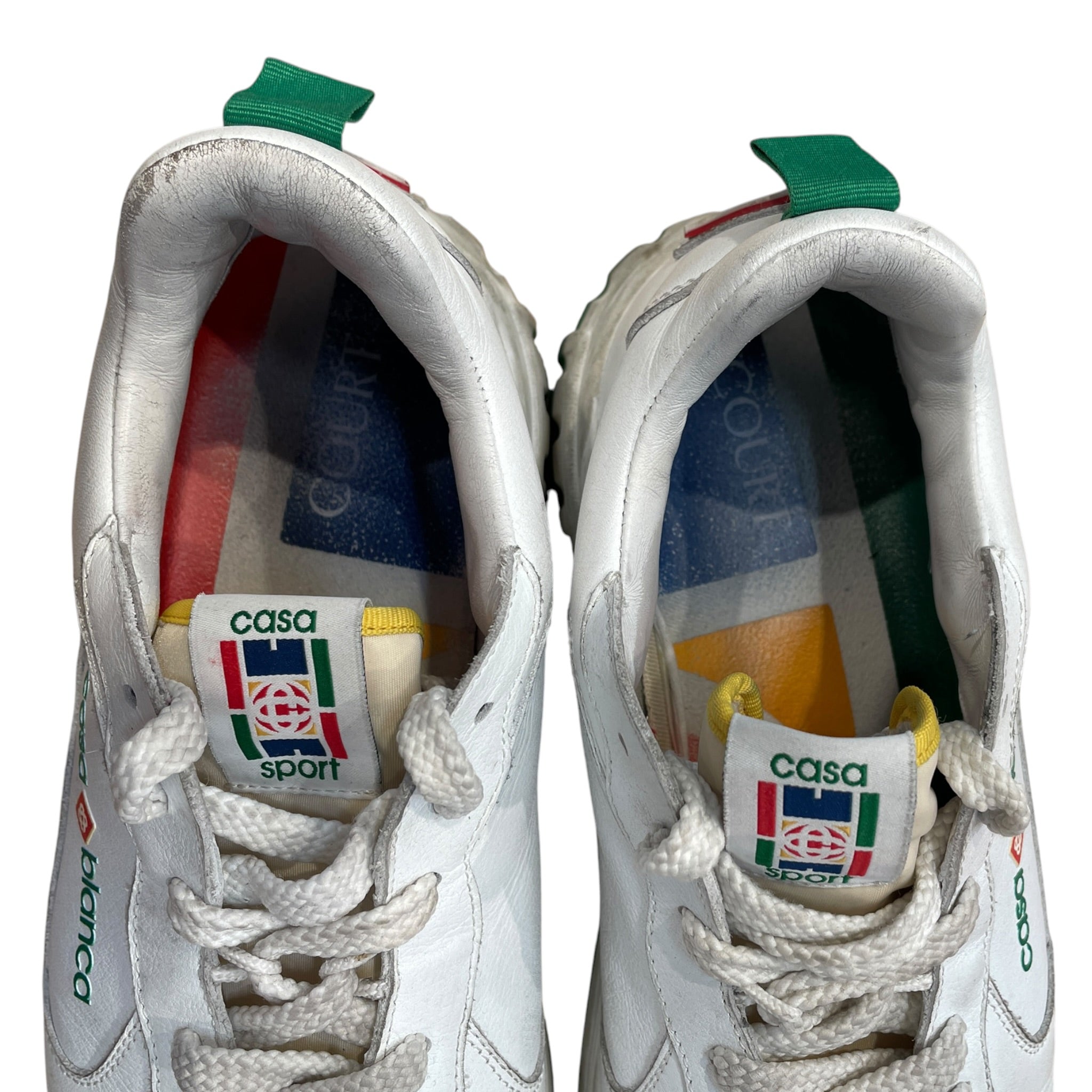 CASABLANCA/Low-Sneakers/US 12.5/Leather/WHT/ view 5
