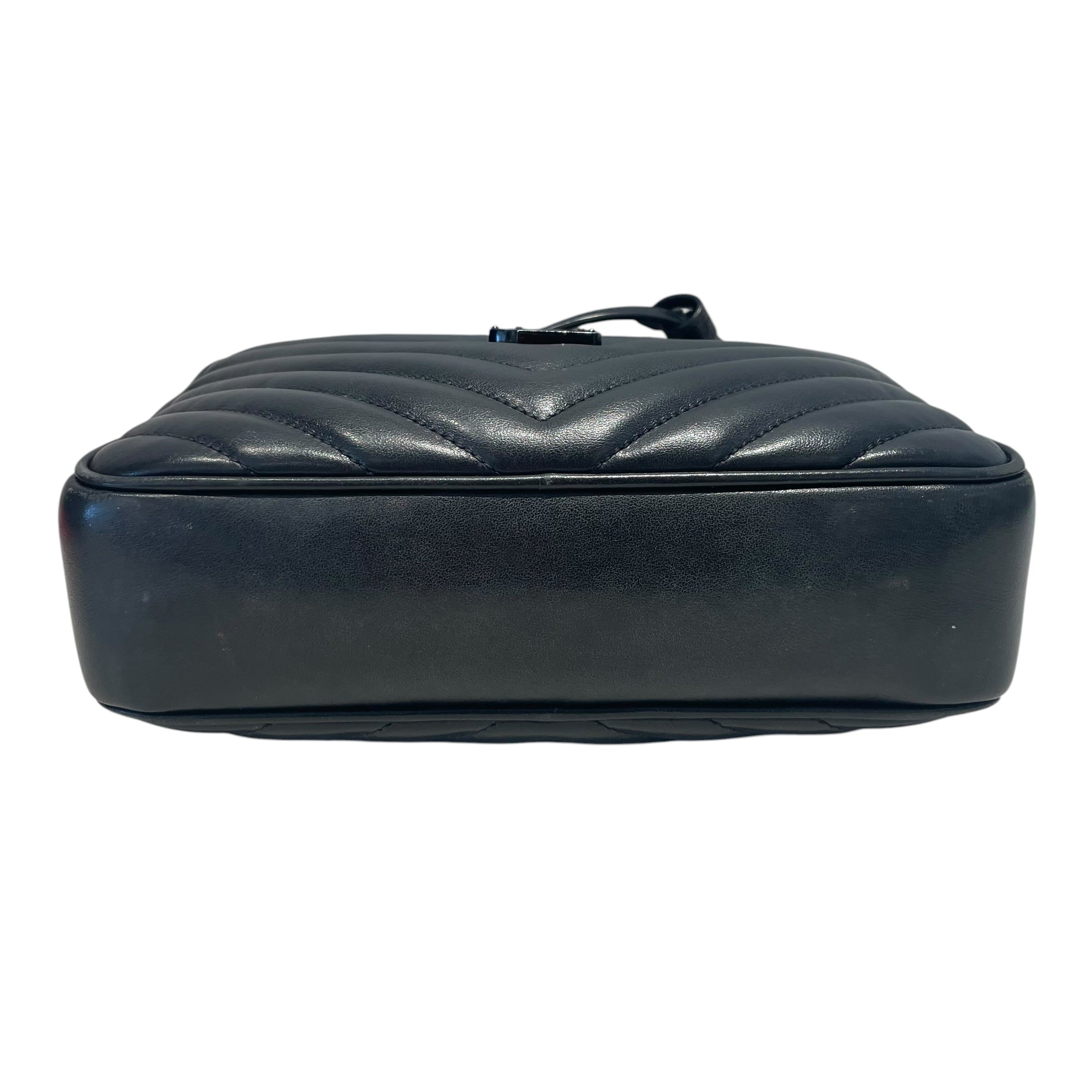 YVES SAINT LAURENT/Cross Body Bag/Leather/BLK/YSL Camera bag view 3