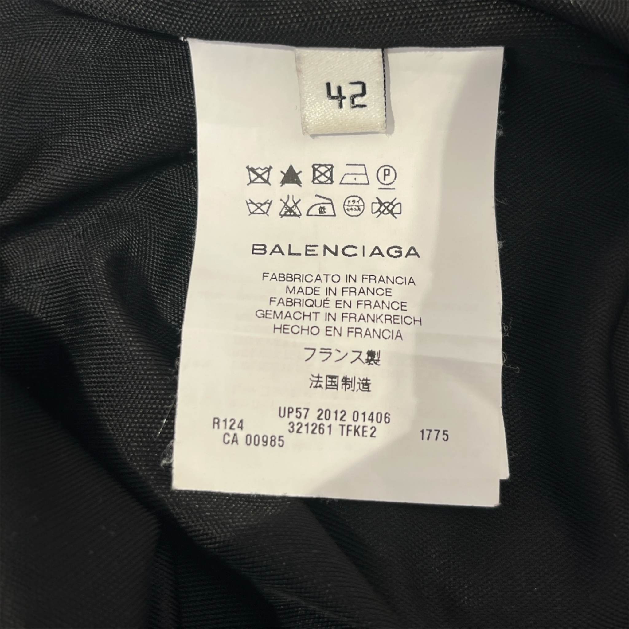 BALENCIAGA/Blouse/42/All Over Print/Cotton/BLK/ view 3