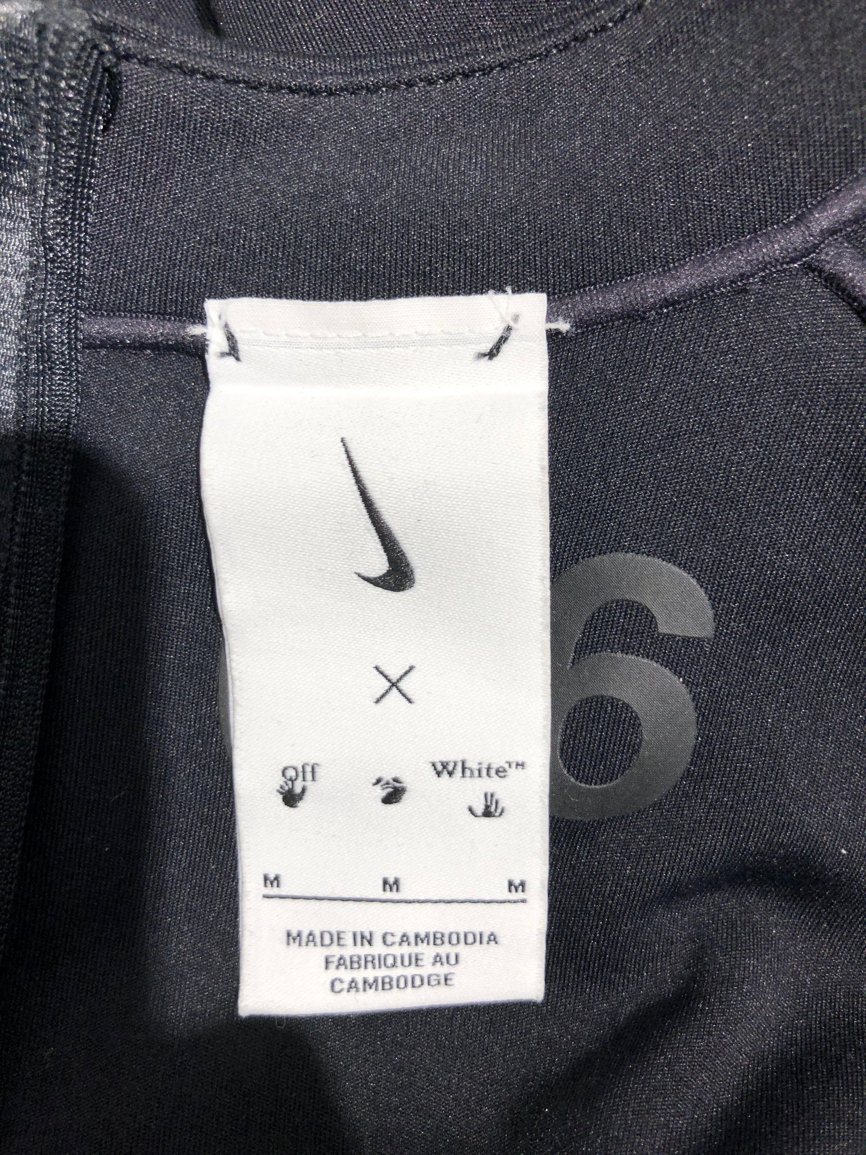 OFF-WHITE/NIKE/Tops/M/Nylon/BLK/athletic top OFF-WHITE view 3