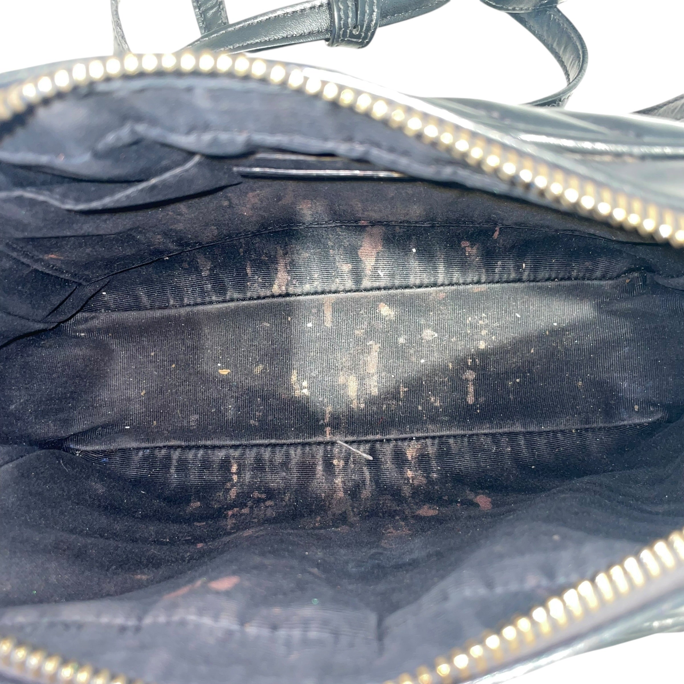 YVES SAINT LAURENT/Cross Body Bag/Leather/BLK/YSL Camera bag view 4