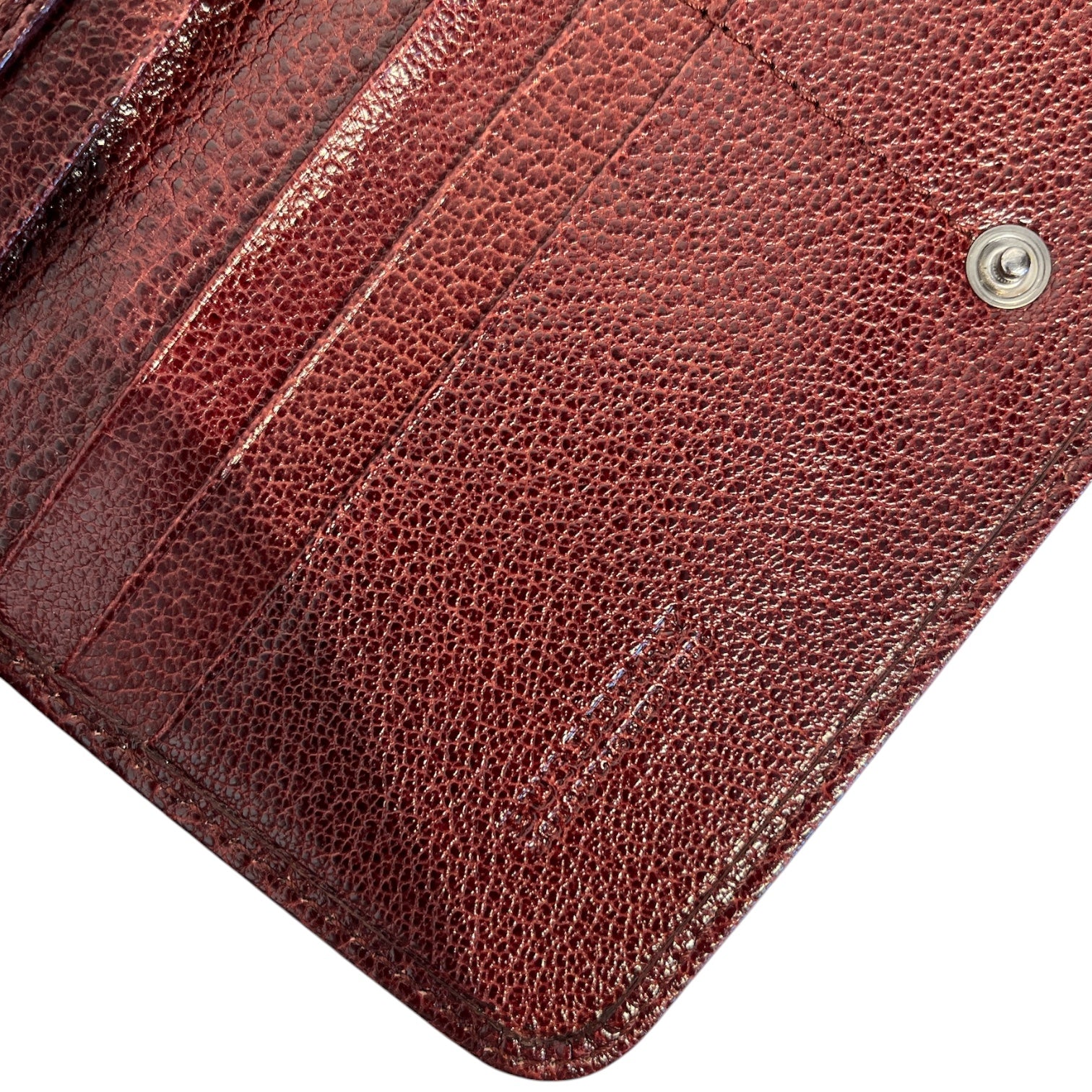 BURBERRY/Long Wallet/Leather/RED/CHERRY RED view 6