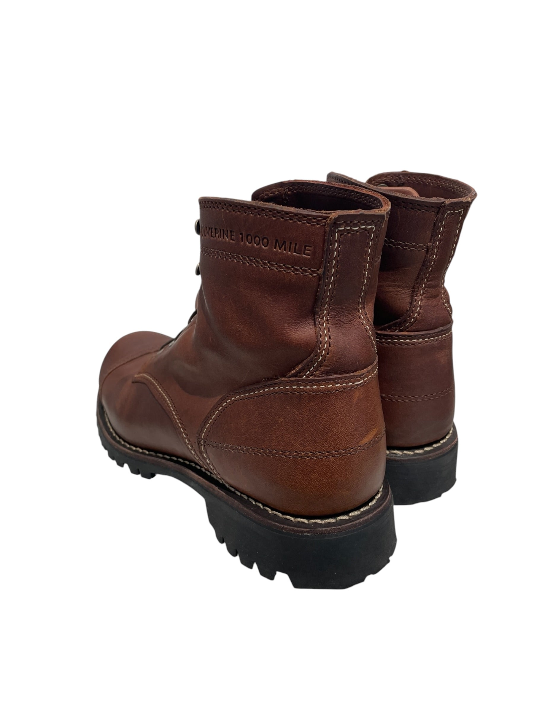 WOLVERINE/Lace Up Boots/US 9.5/Leather/BRW/W990220 1000 mile view 2