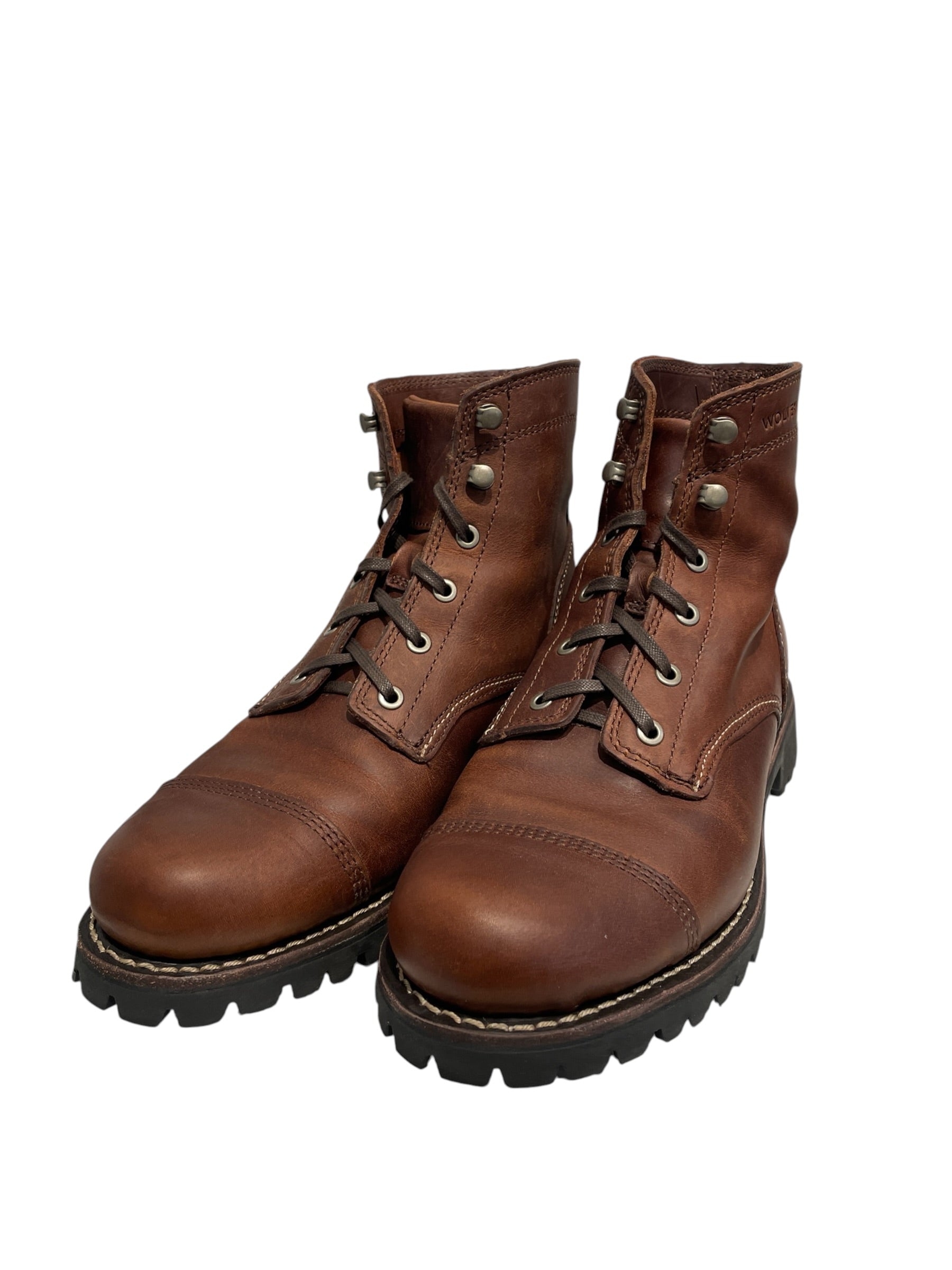 WOLVERINE/Lace Up Boots/US 9.5/Leather/BRW/W990220 1000 mile view 1