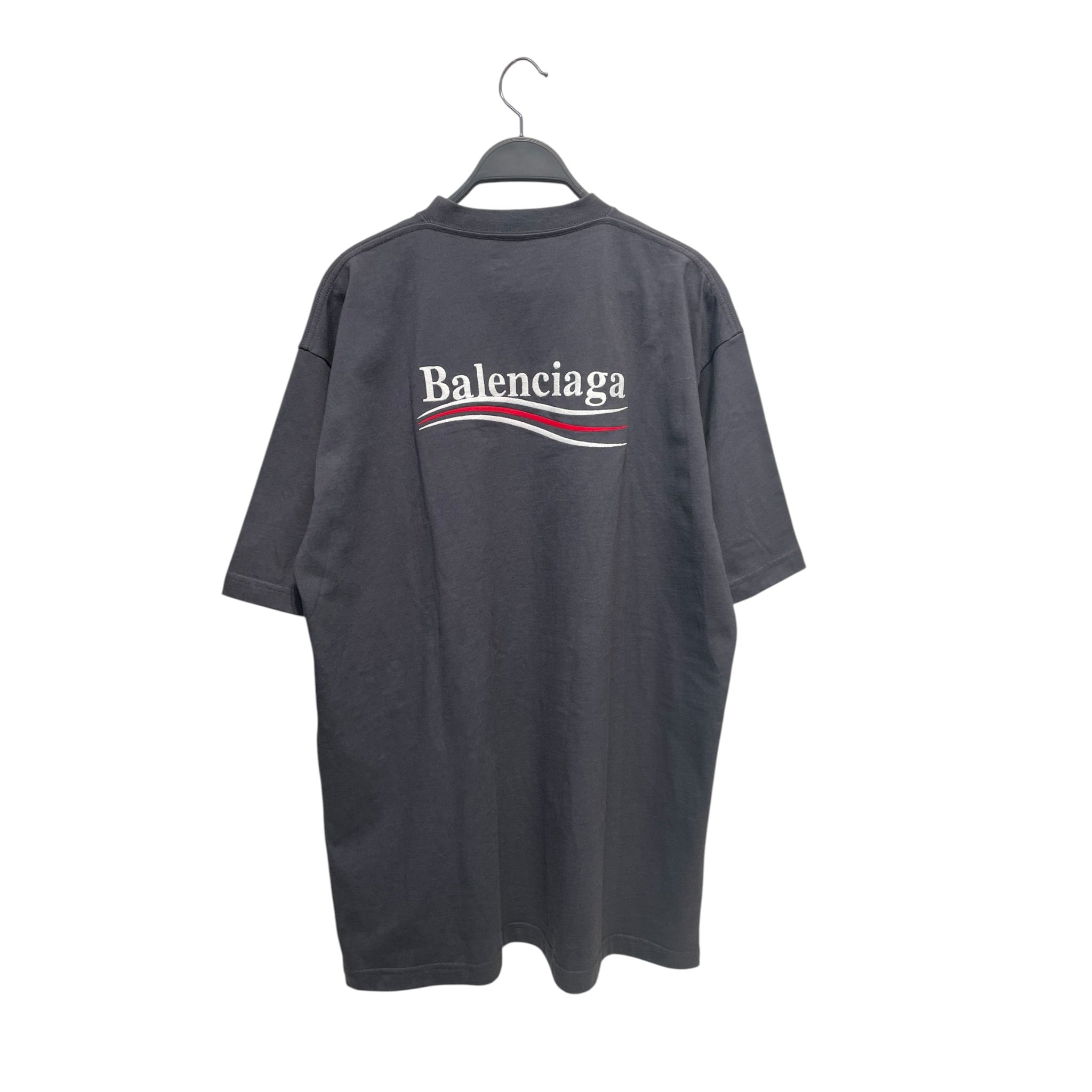 BALENCIAGA/T-Shirt/XS/Cotton/GRY/embroidered vote tee view 2