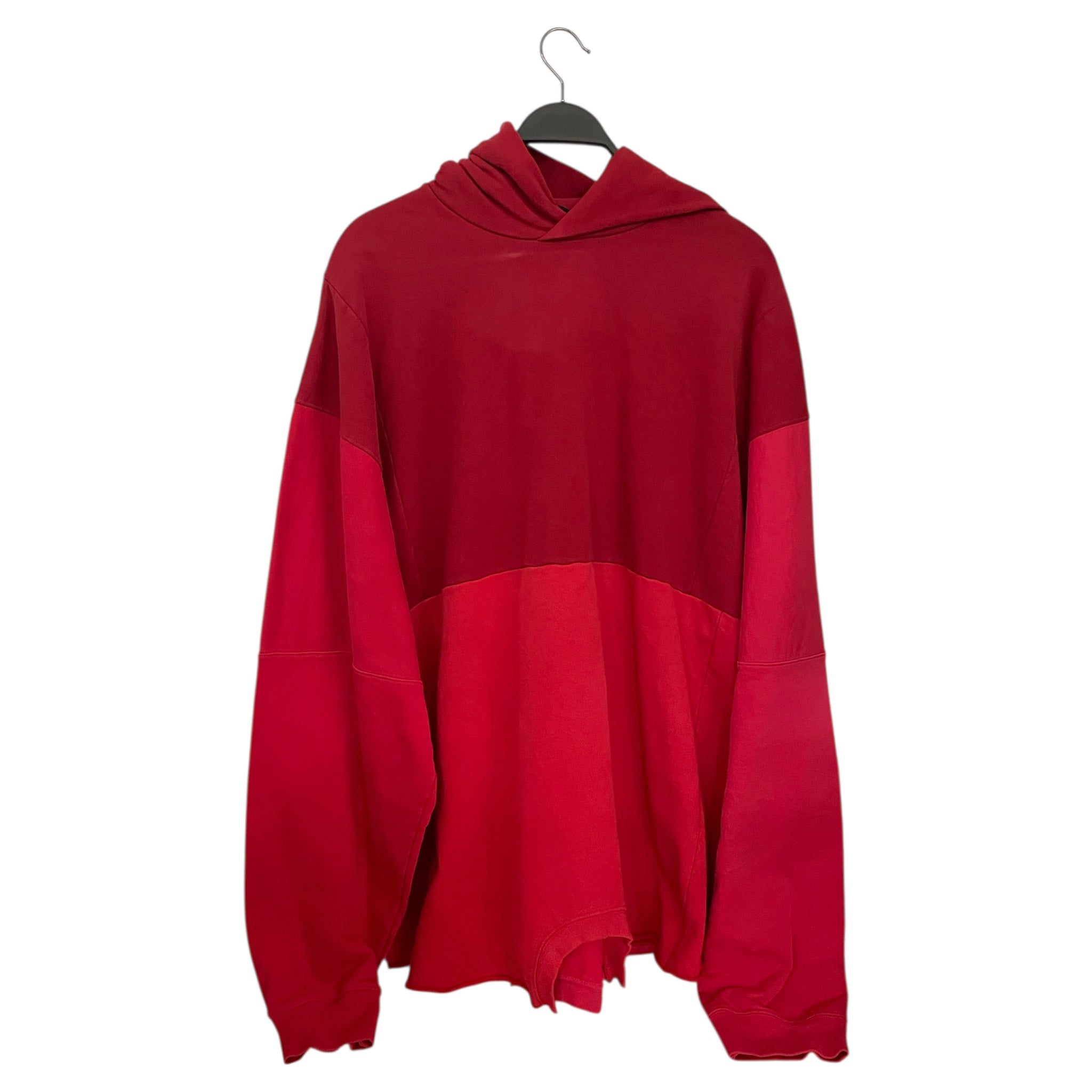 BALENCIAGA/Hoodie/L/Cotton/RED/Red Split Hoodie Limited 26/50 view 1