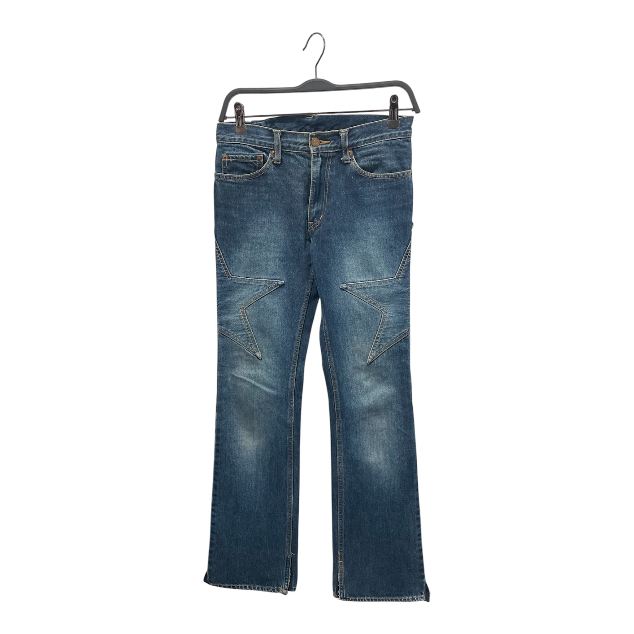 HYSTERIC GLAMOUR/Skinny Pants/26/All Over Print/Cotton/BLU/Button Fly/STARS ON PANTS view 1