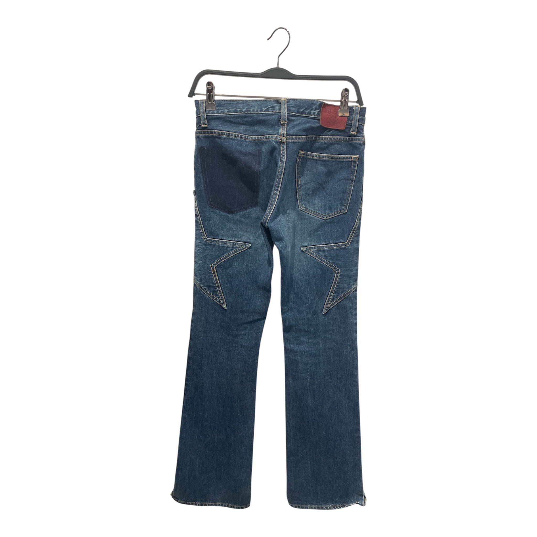 HYSTERIC GLAMOUR/Skinny Pants/26/All Over Print/Cotton/BLU/Button Fly/STARS ON PANTS view 2