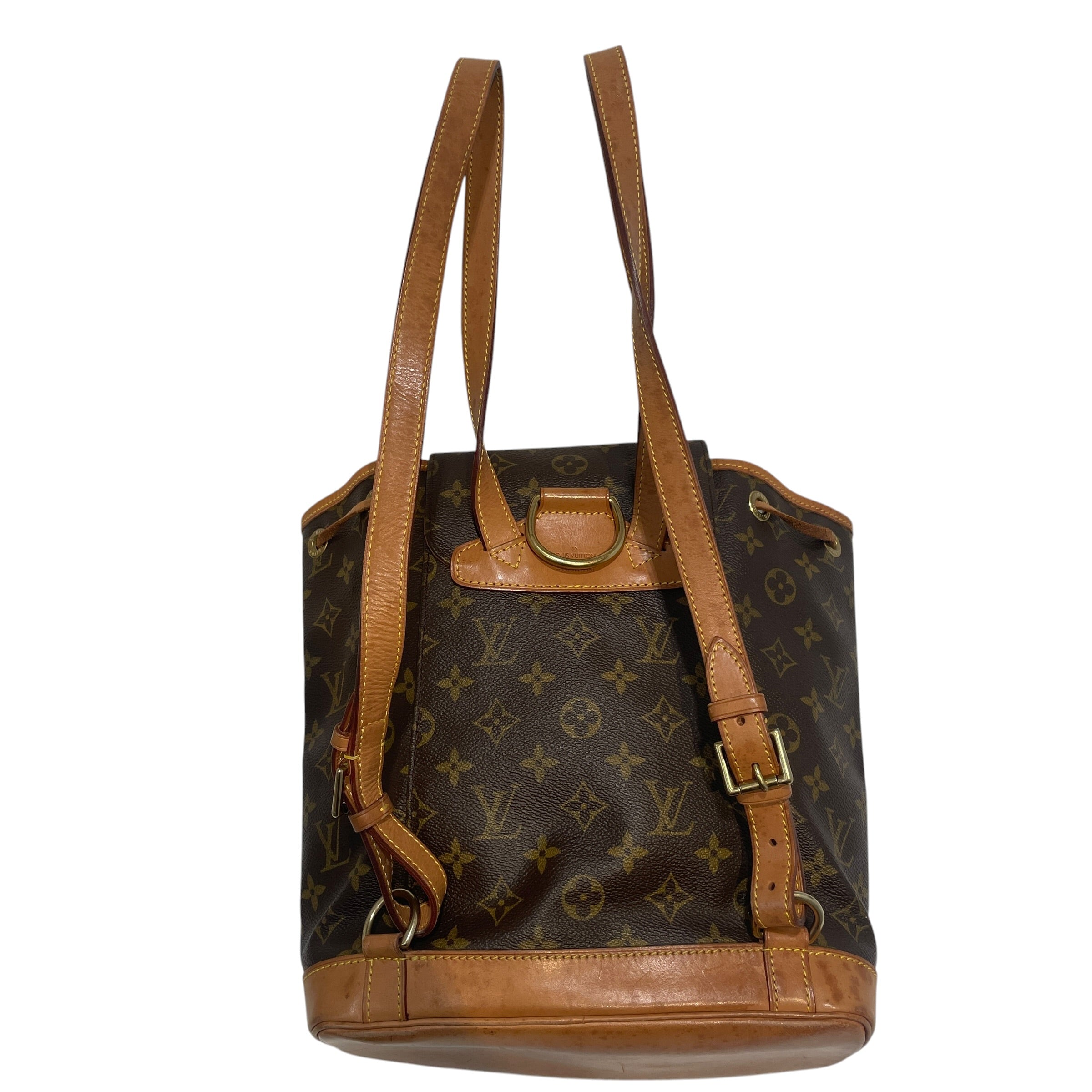 LOUIS VUITTON/Backpack/Monogram/Leather/BRW/Monogram Montsouris MM view 2