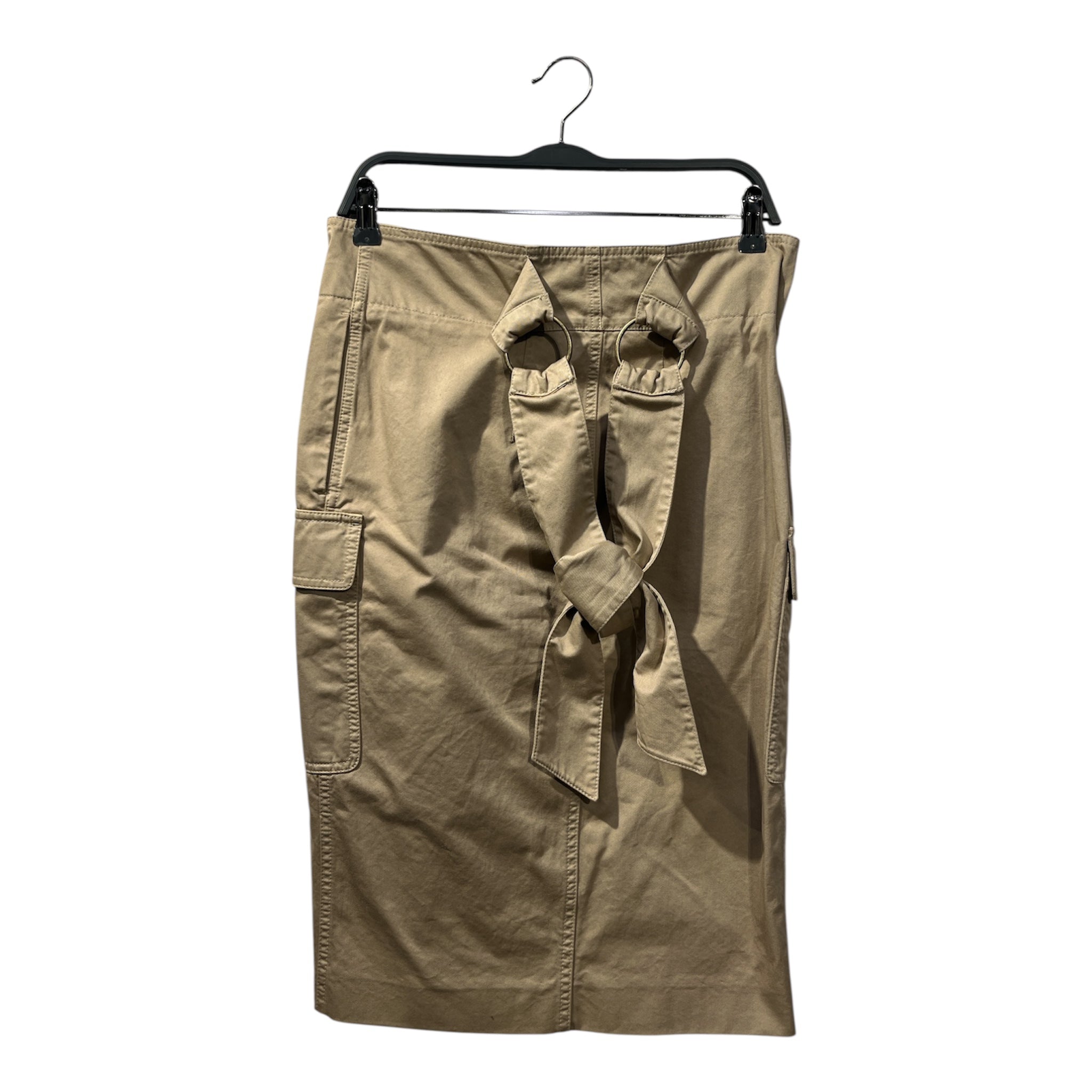SAINT LAURENT/Skirt/25/Cotton/KHK/Button Front Viscose view 2