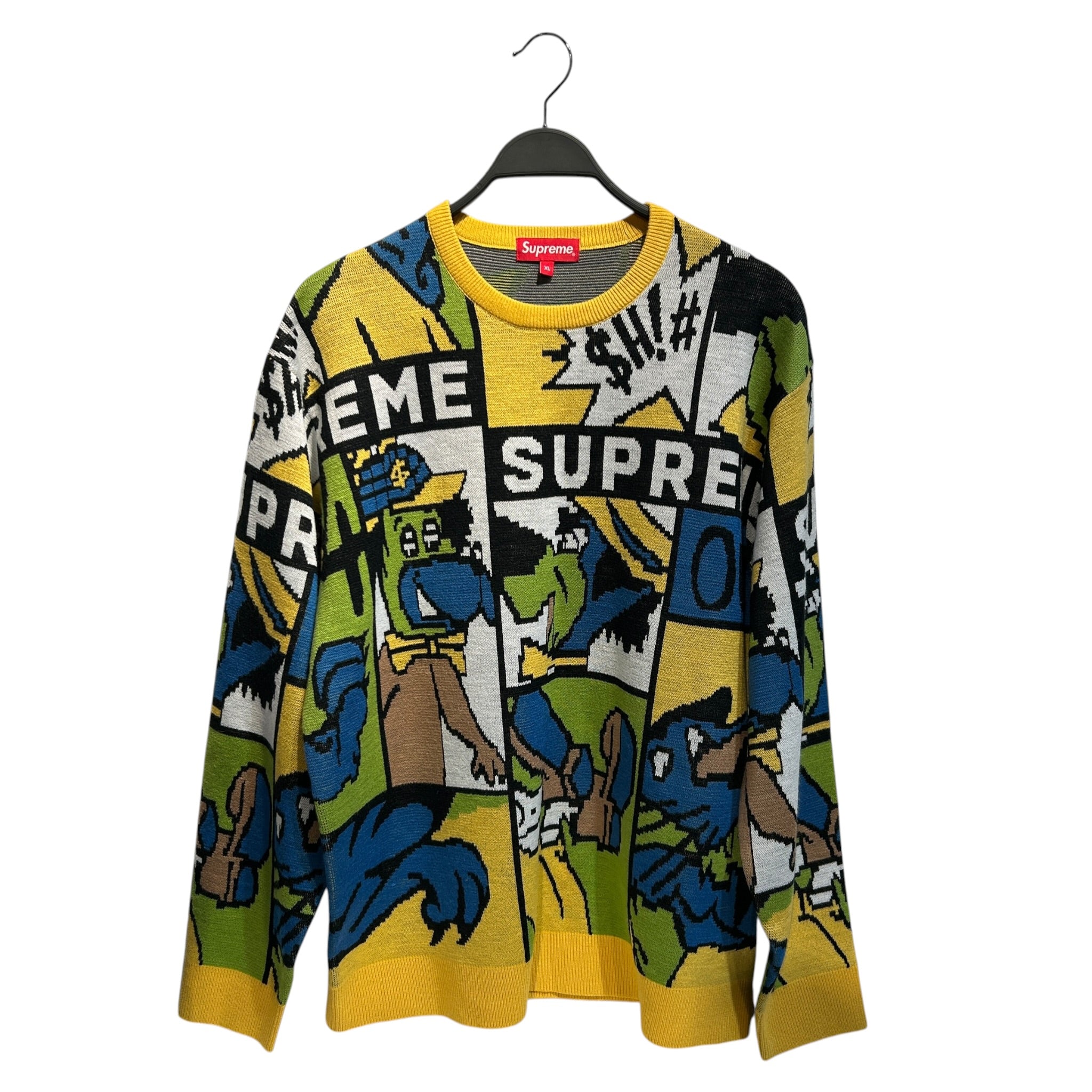 Supreme/Sweater/XL/All Over Print/Cotton/YEL/Cartoon Sweater view 1