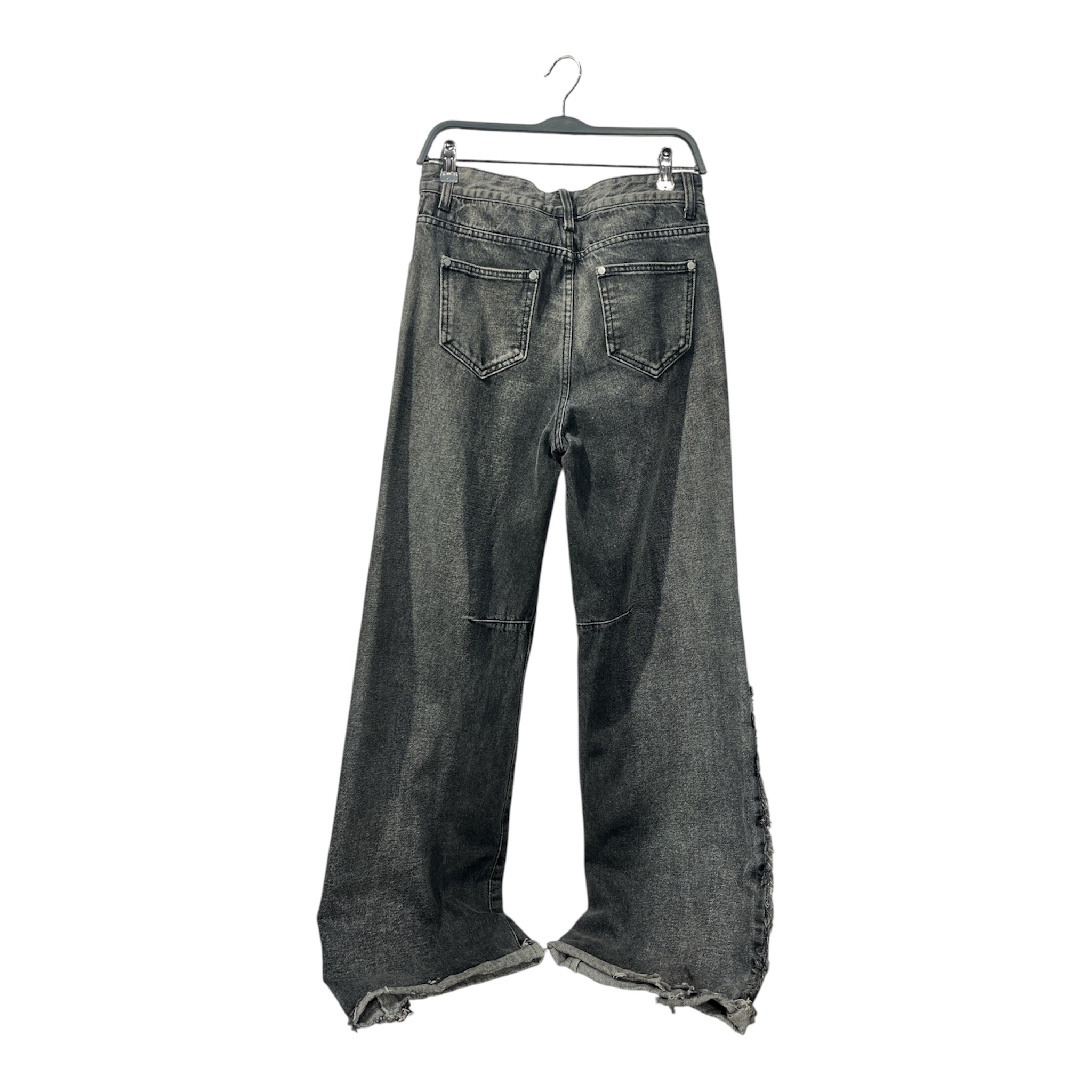 SPIRITUAL WAR/Pants/M/Cotton/GRY/Baggy Distressed Denims view 2