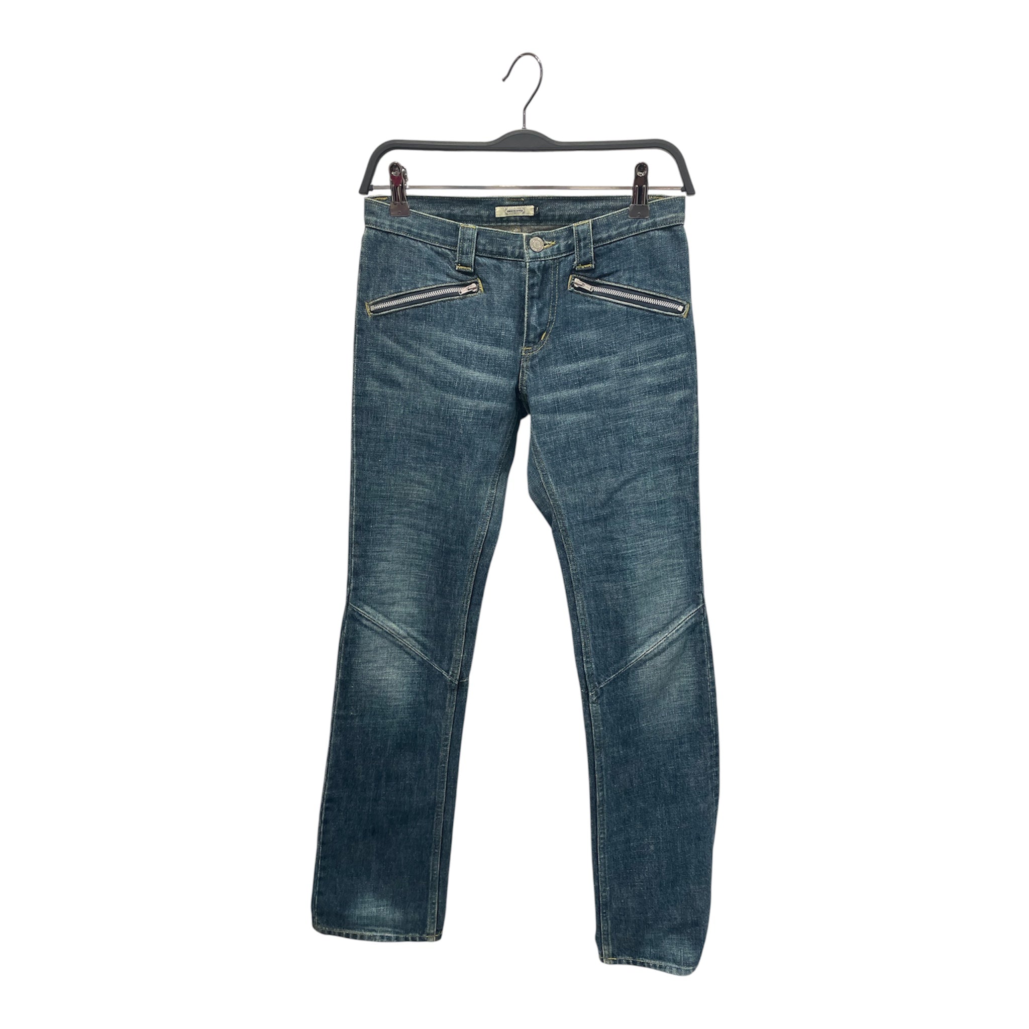 UNDERCOVER/Skinny Pants/S/Cotton/BLU/Button Fly/ZIPS AS POCKETS view 1