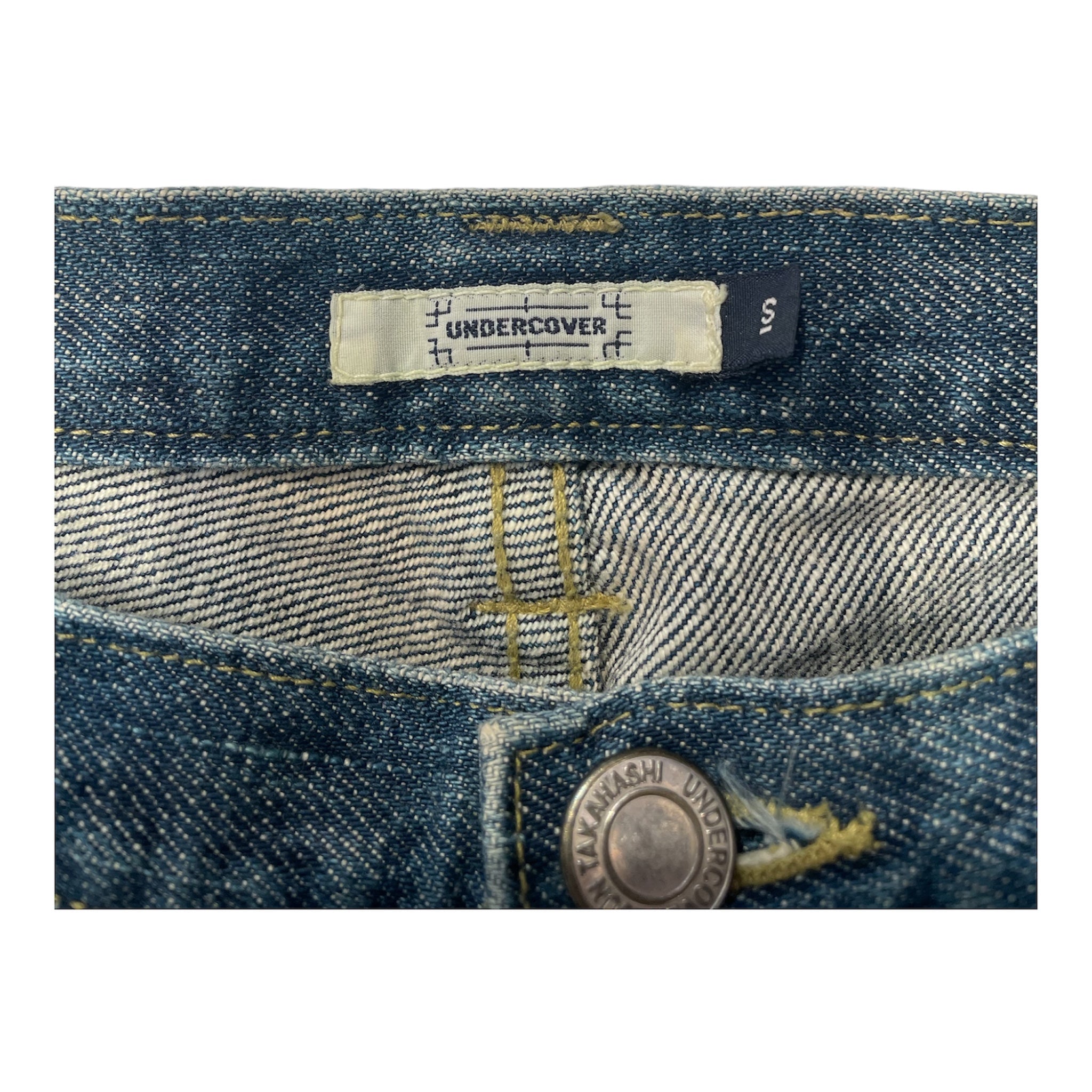 UNDERCOVER/Skinny Pants/S/Cotton/BLU/Button Fly/ZIPS AS POCKETS view 3