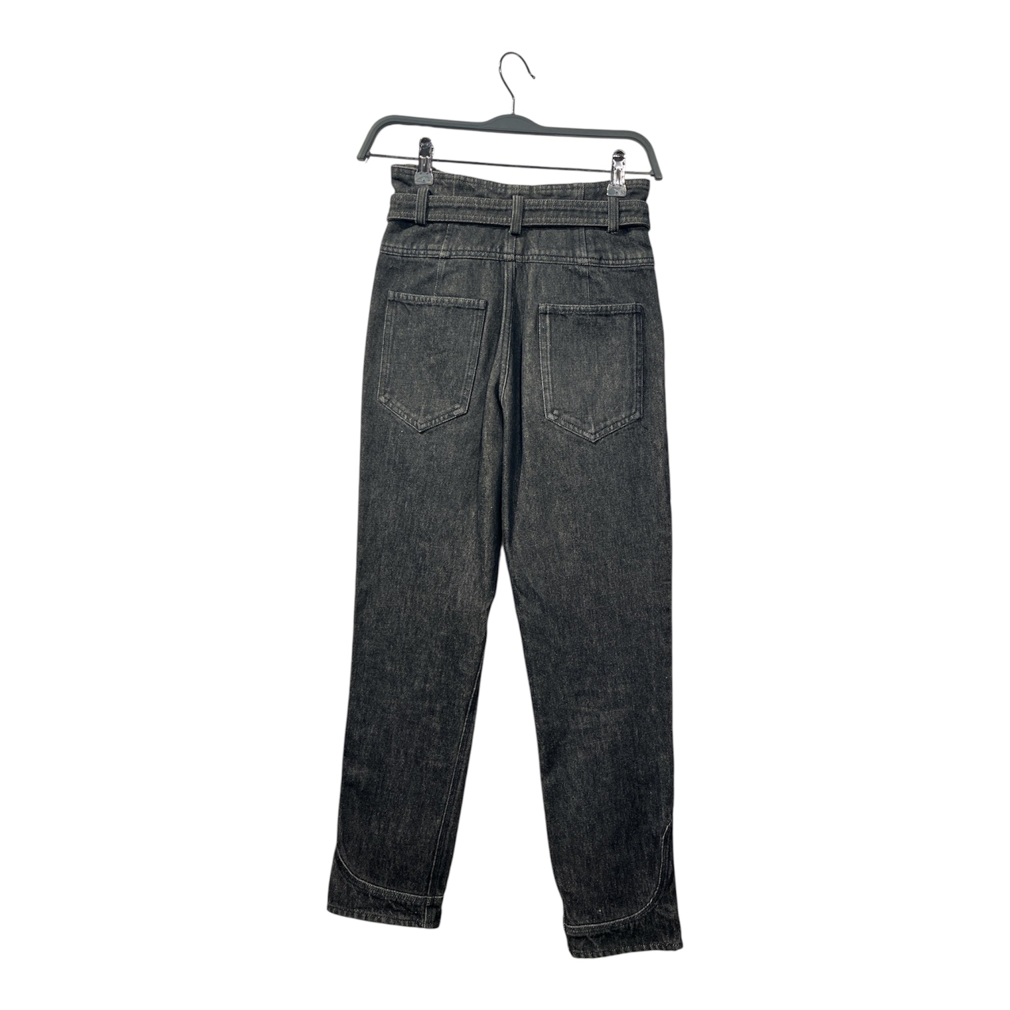 ISABEL MARANT/Bottoms/34/Cotton/GRY/HIGHWAISTED SILVER HARDWARE view 2