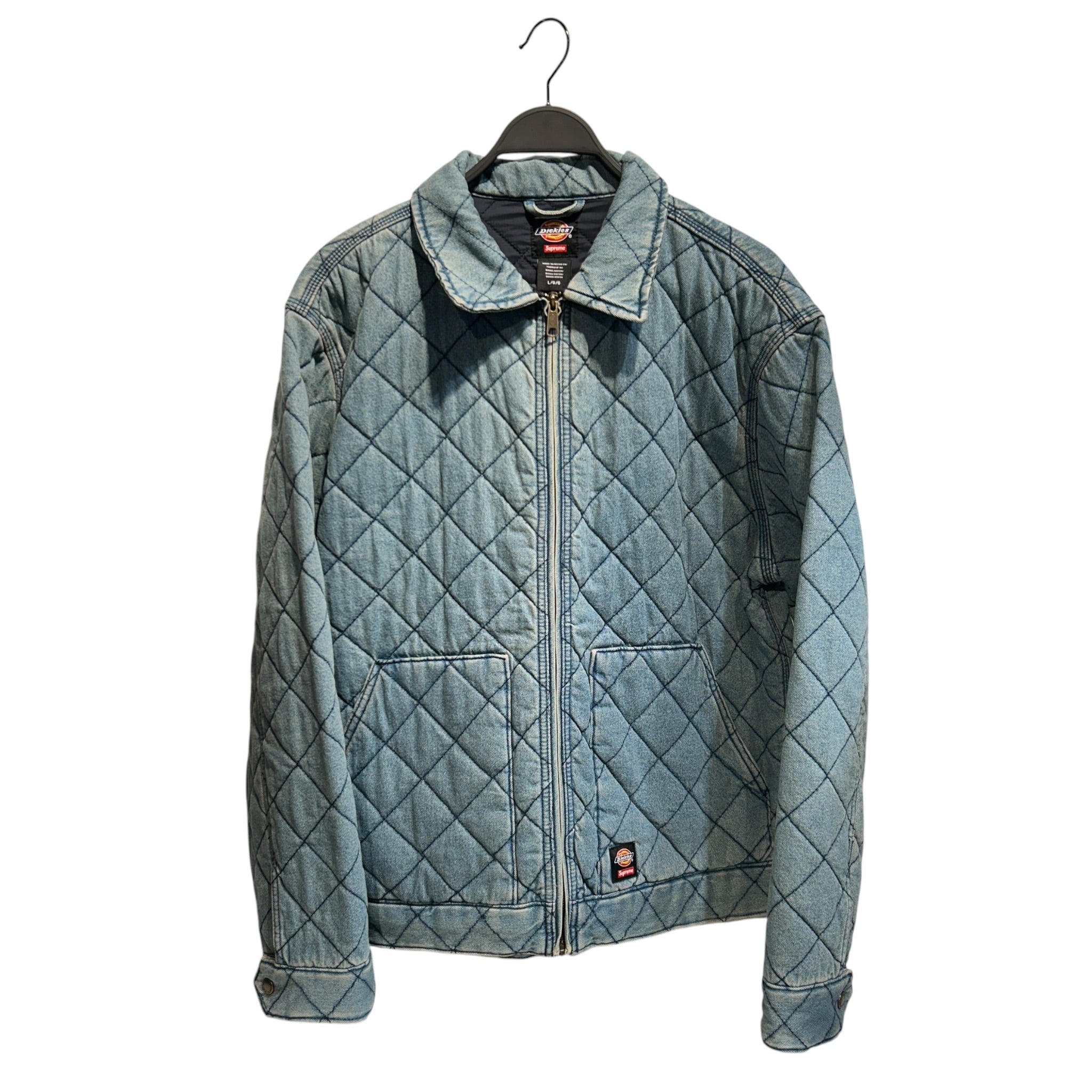 Supreme/DICKIES/Denim Jkt/L/Denim/BLU/Quilted Denim Jacket view 1