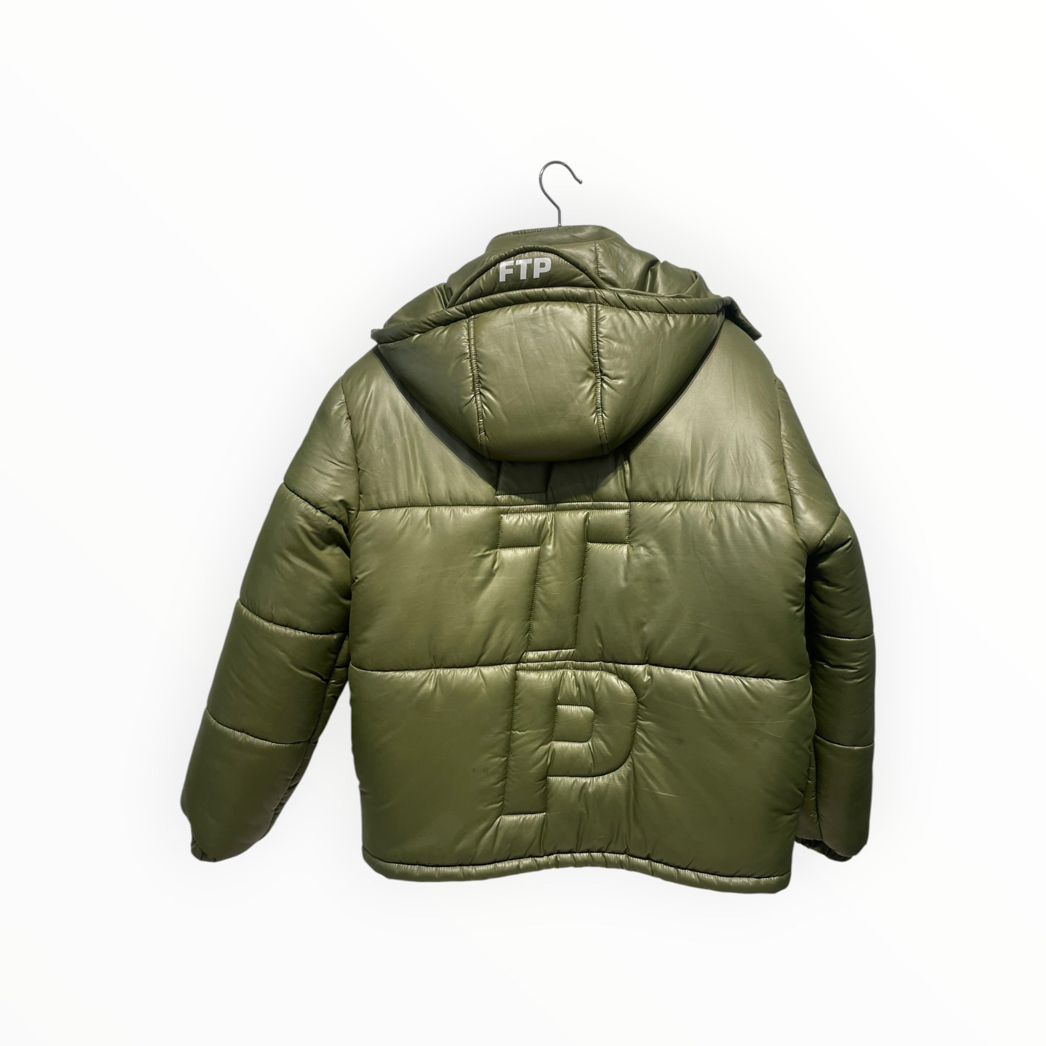 FTP/Puffer Jkt/L/Polyester/GRN/WORLD DOMINATION view 2