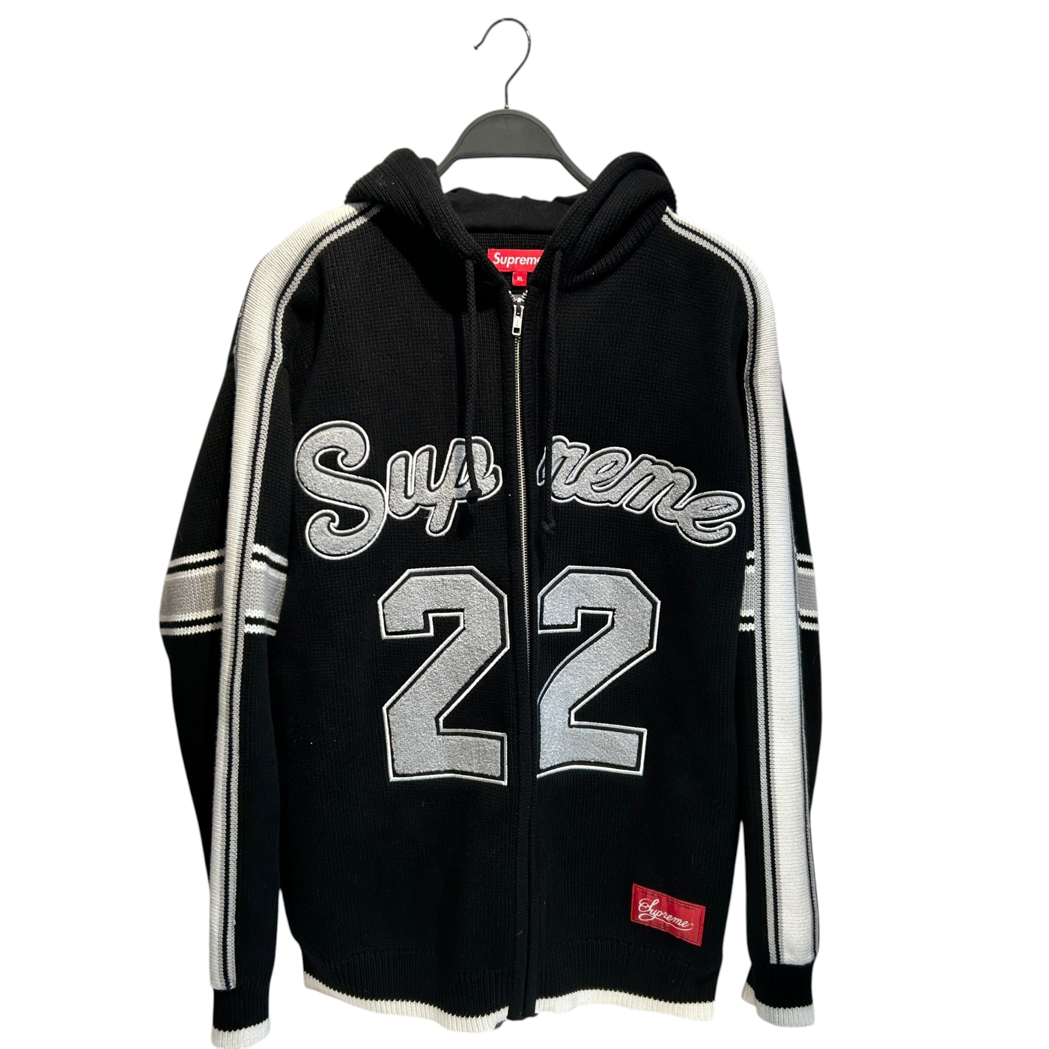 Supreme/Zip Up Hoodie/XL/Cotton/BLK/Knit Sport ZIp Up view 1