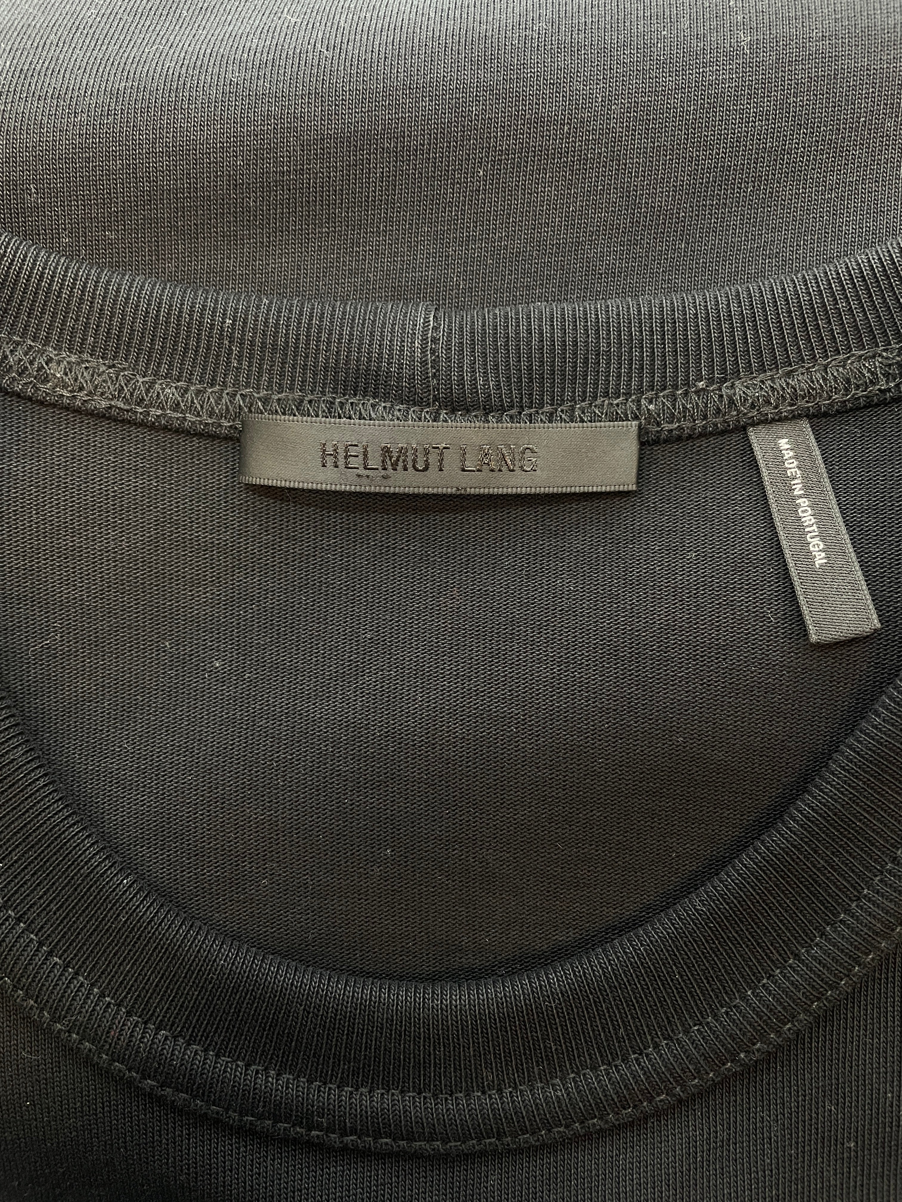 Helmut Lang/T-Shirt/M/Cotton/BLK/HELMUT LANG BCKWARDS view 3