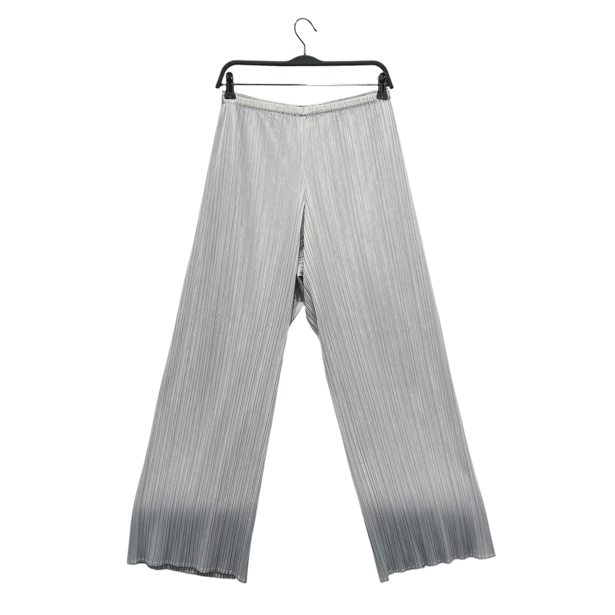 PLEATS PLEASE ISSEY MIYAKE/Bottoms/FREE/Polyester/SLV/wide leg view 1