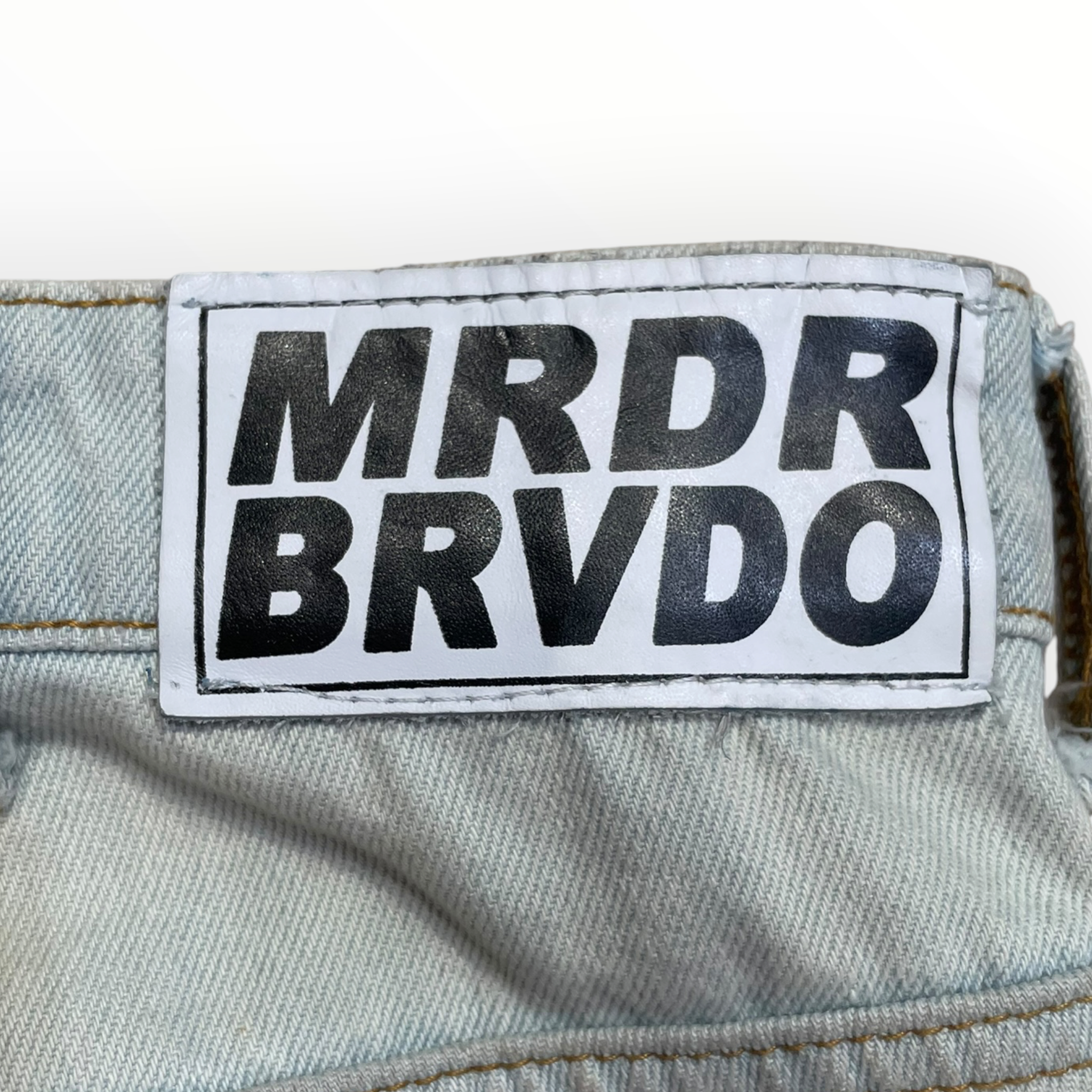WHO DECIDES WAR/Straight Pants/34/Denim/BLU/Distressed/PATCHED JEANS view 5