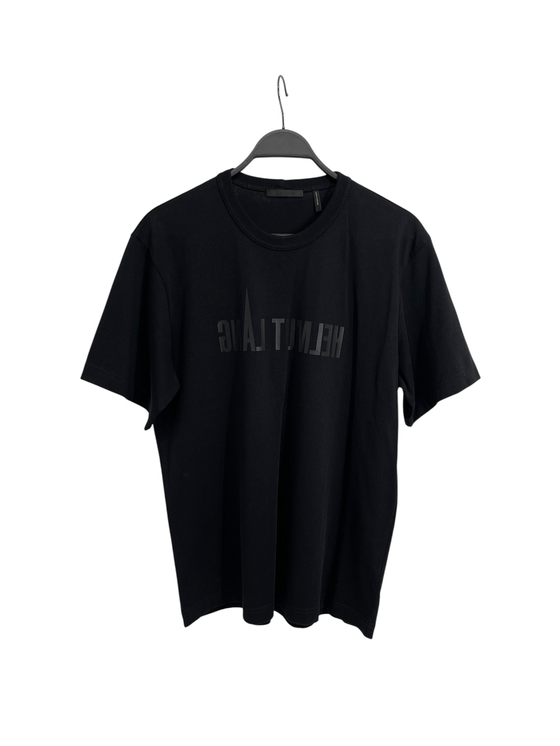 Helmut Lang/T-Shirt/M/Cotton/BLK/HELMUT LANG BCKWARDS view 1